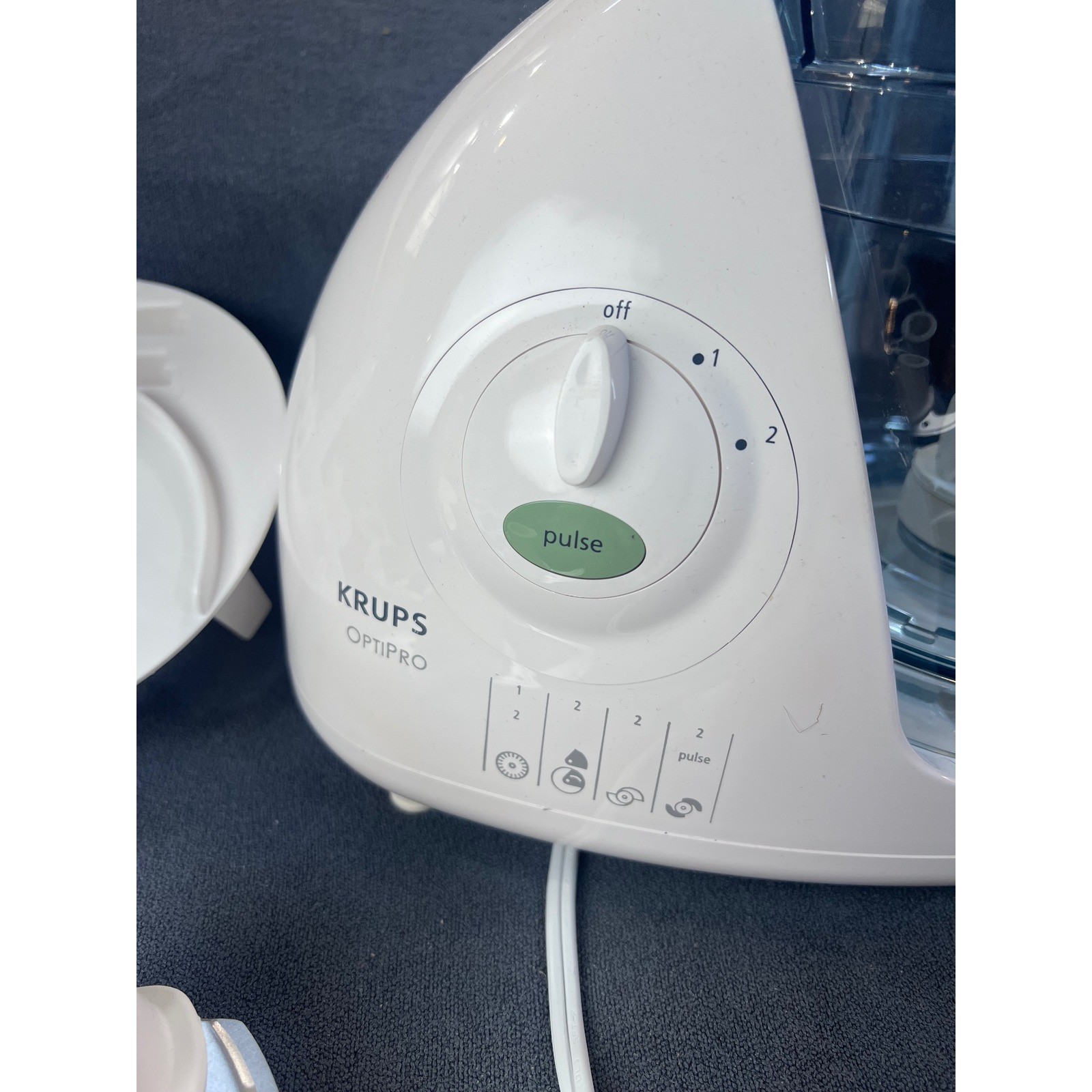 Krups OptiPro Model 705 Food Processor White 400W with Attachments Made France