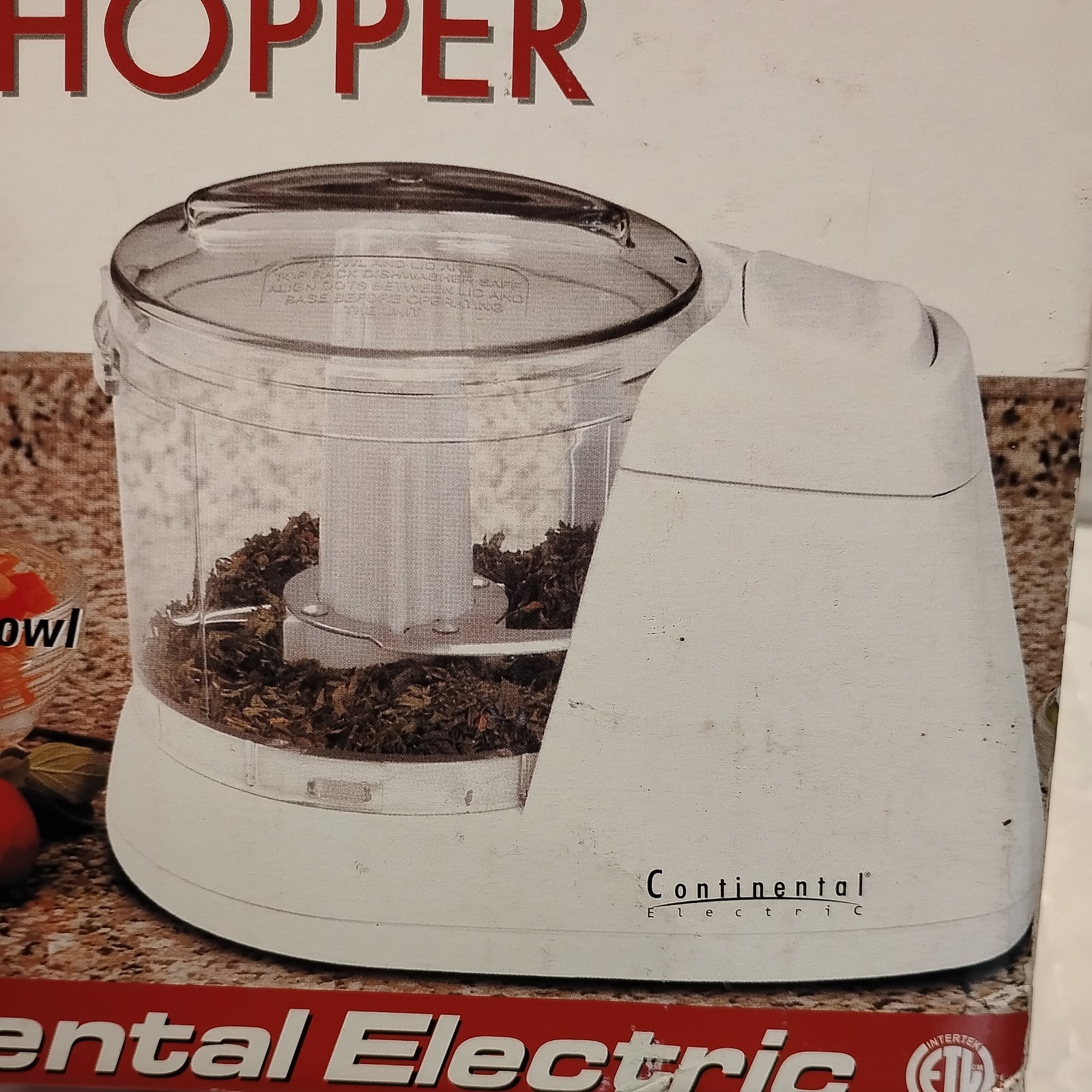 Continental Electric CE22361 White 1.5-cup Mini Chopper New Sealed Fast Shipp