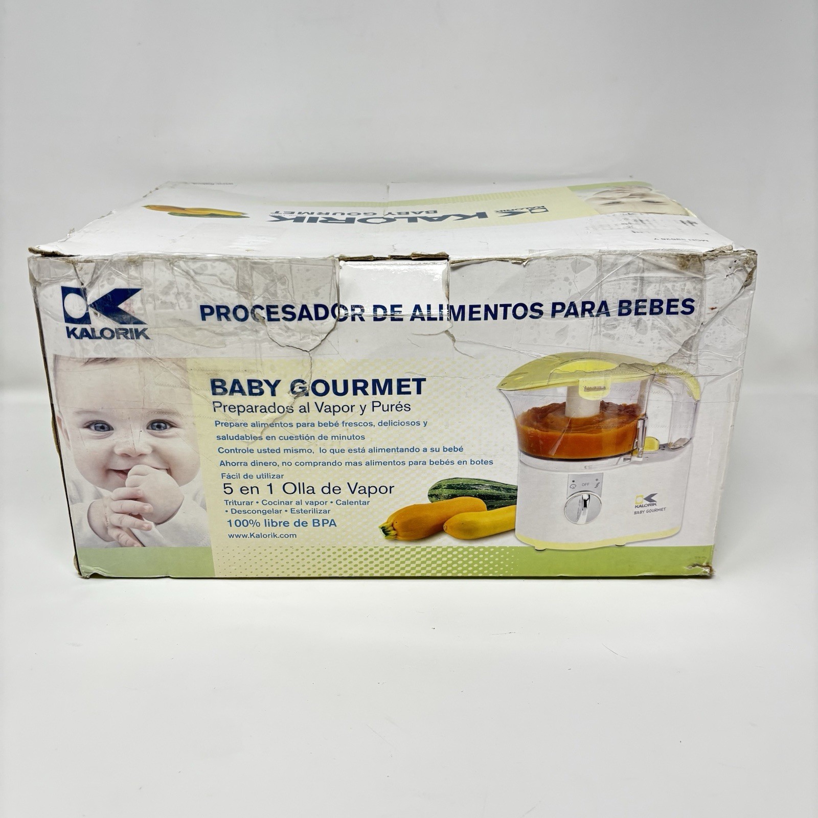 Kalorik Baby Food Maker Chopper Food Processor 2-Cup, 100% Complete *EXCELLENT!
