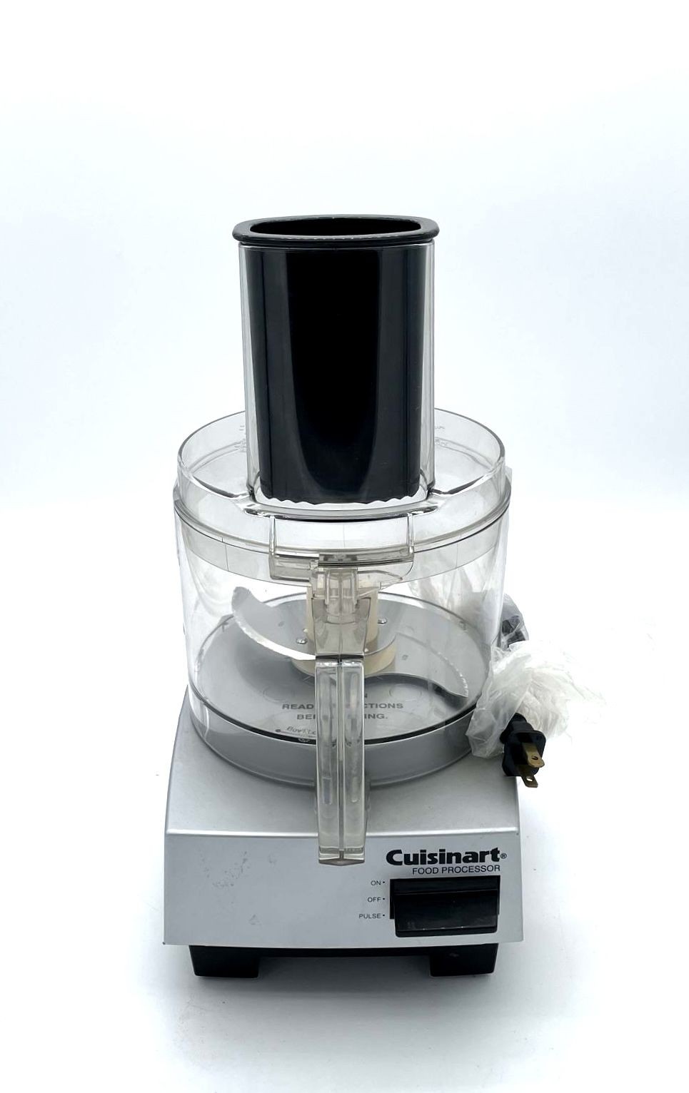 Cuisinart DLC-5BC 7 Cup Food Processor Tested Working Complete w/ S Blade White
