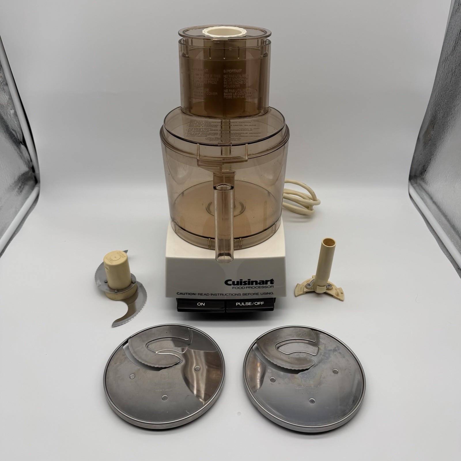 Vintage Cuisinart DLC-7 Pro Food Processor w/ Accessories Made In Japan – Tested