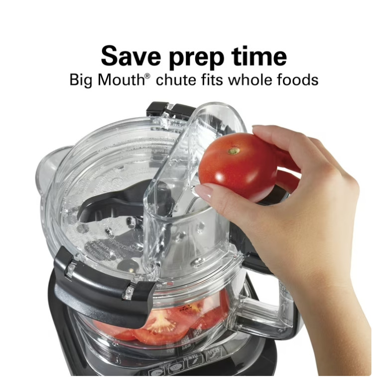 Hamilton Beach 10 Cup Food Processor and Chopper with Stack & Snap Design, Extra