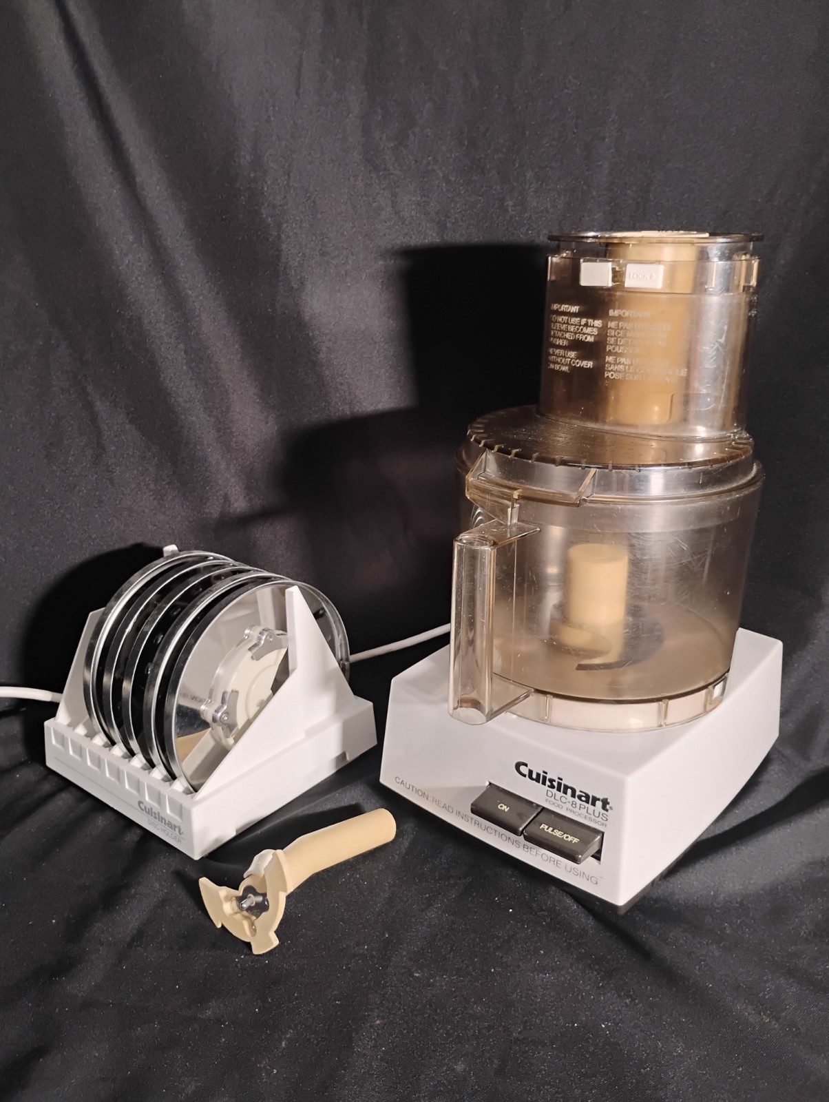 Cuisinart DLC-8 PLUS Food Processor w/ Discs 1984 Rare Vintage