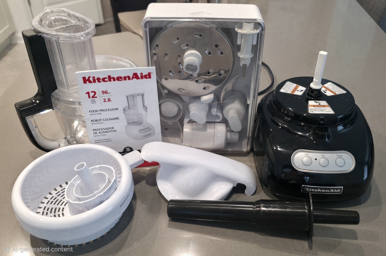 KITCHENAID 12 CUP ULTRA WIDE FOOD PROCESSOR KFPW760OB ONYX BLACK NEW NO BOX