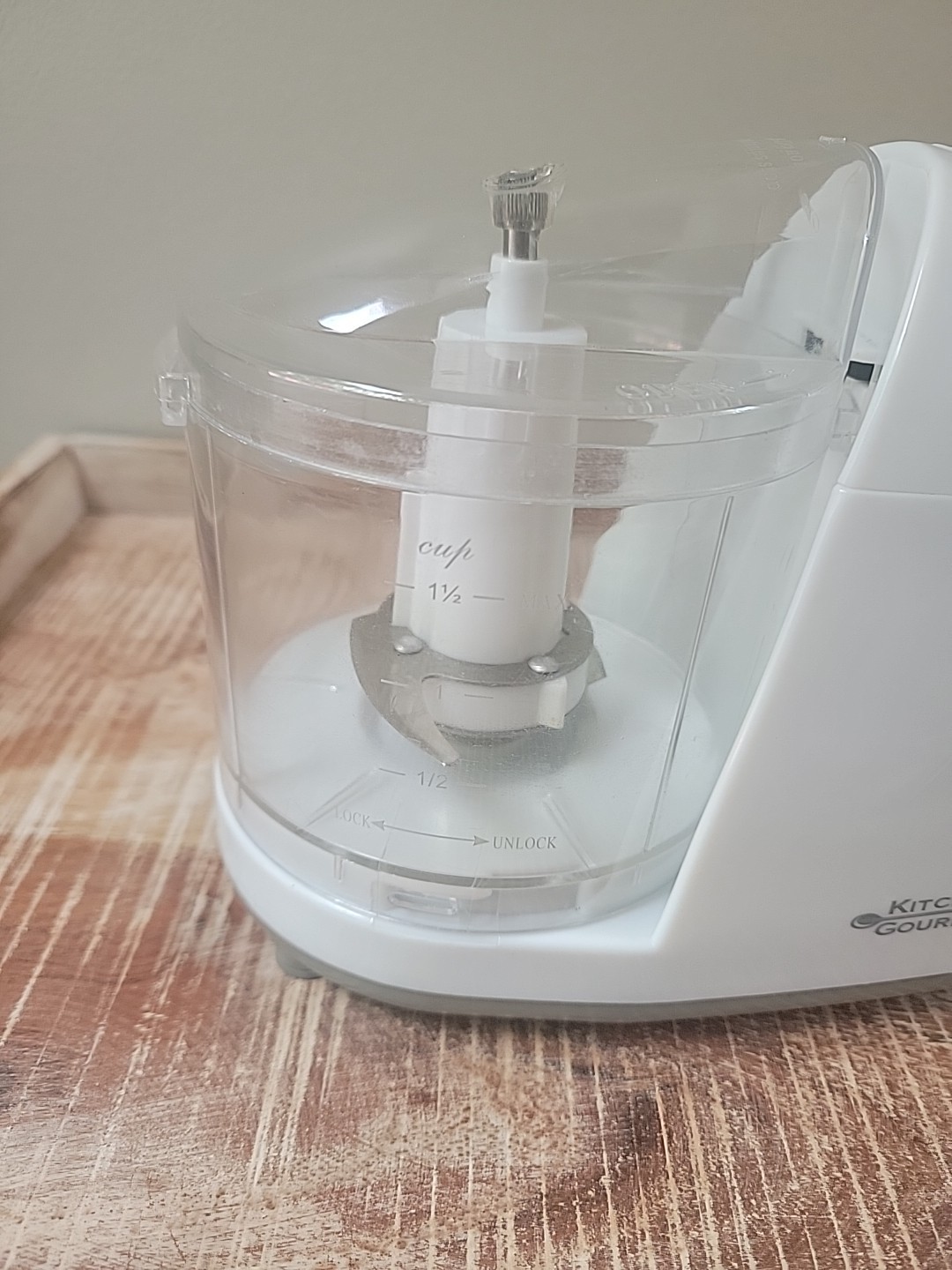 Kitchen Gourmet Electric Mini Food Processor 1.5 Cup Minces Chops Dices Compact