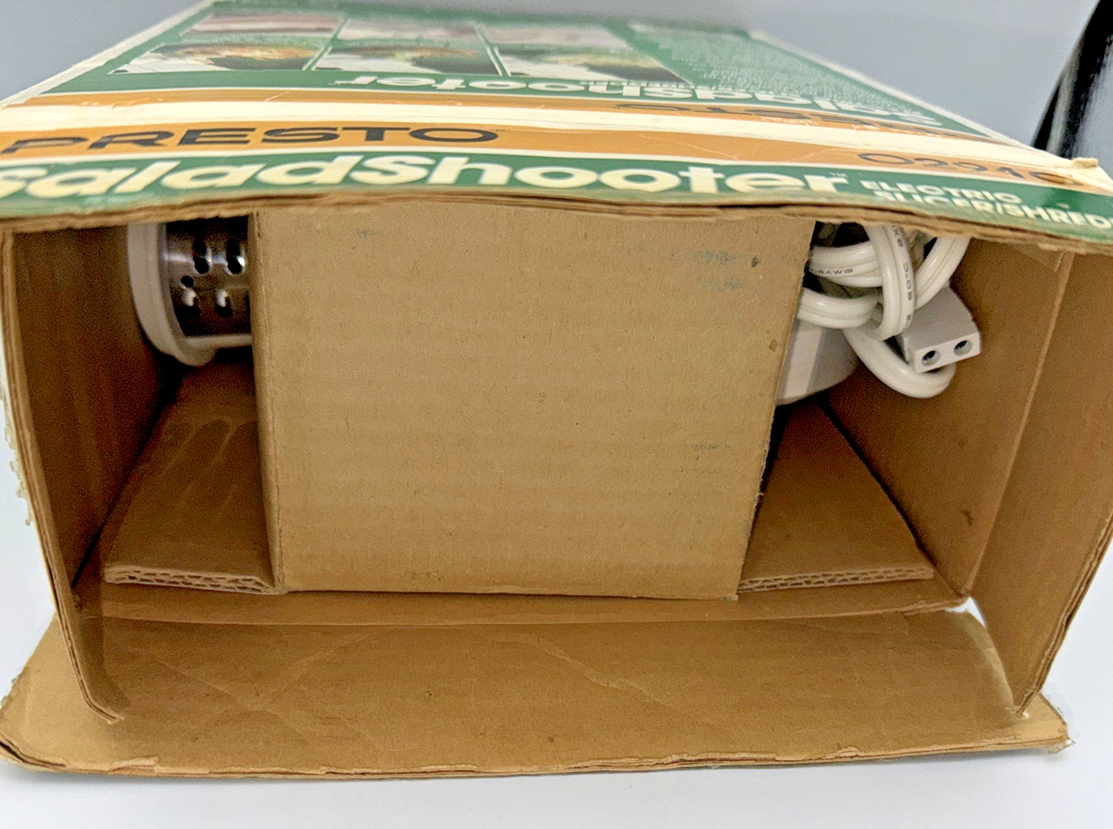 VINTAGE PRESTO SALAD-SHOOTER ELECTRIC SLICER SHREDDER MODEL 02910 CLEAN EUC