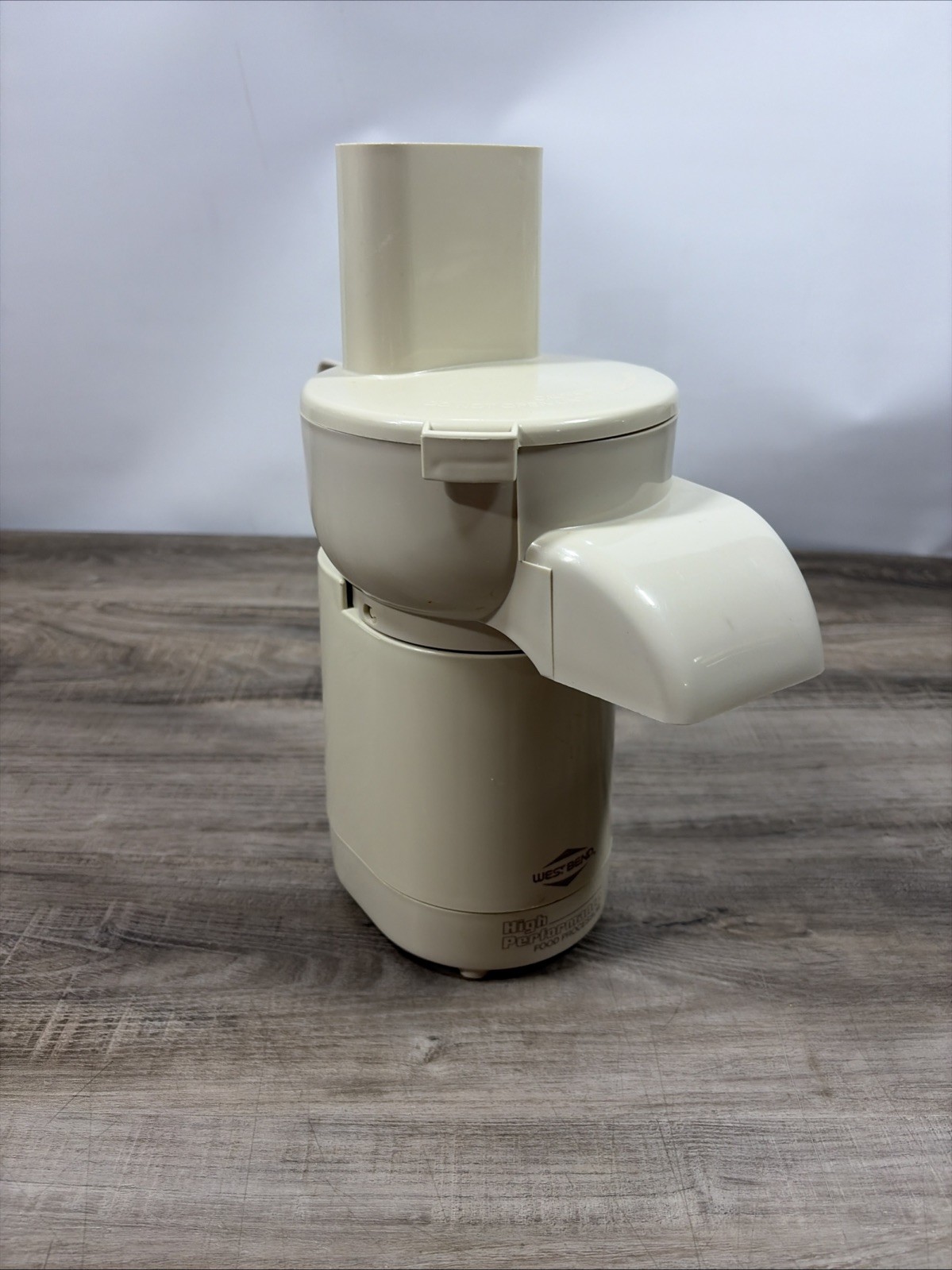 Vintage West Bend High Performance Food Processor 6500T-1 -TESTED Works