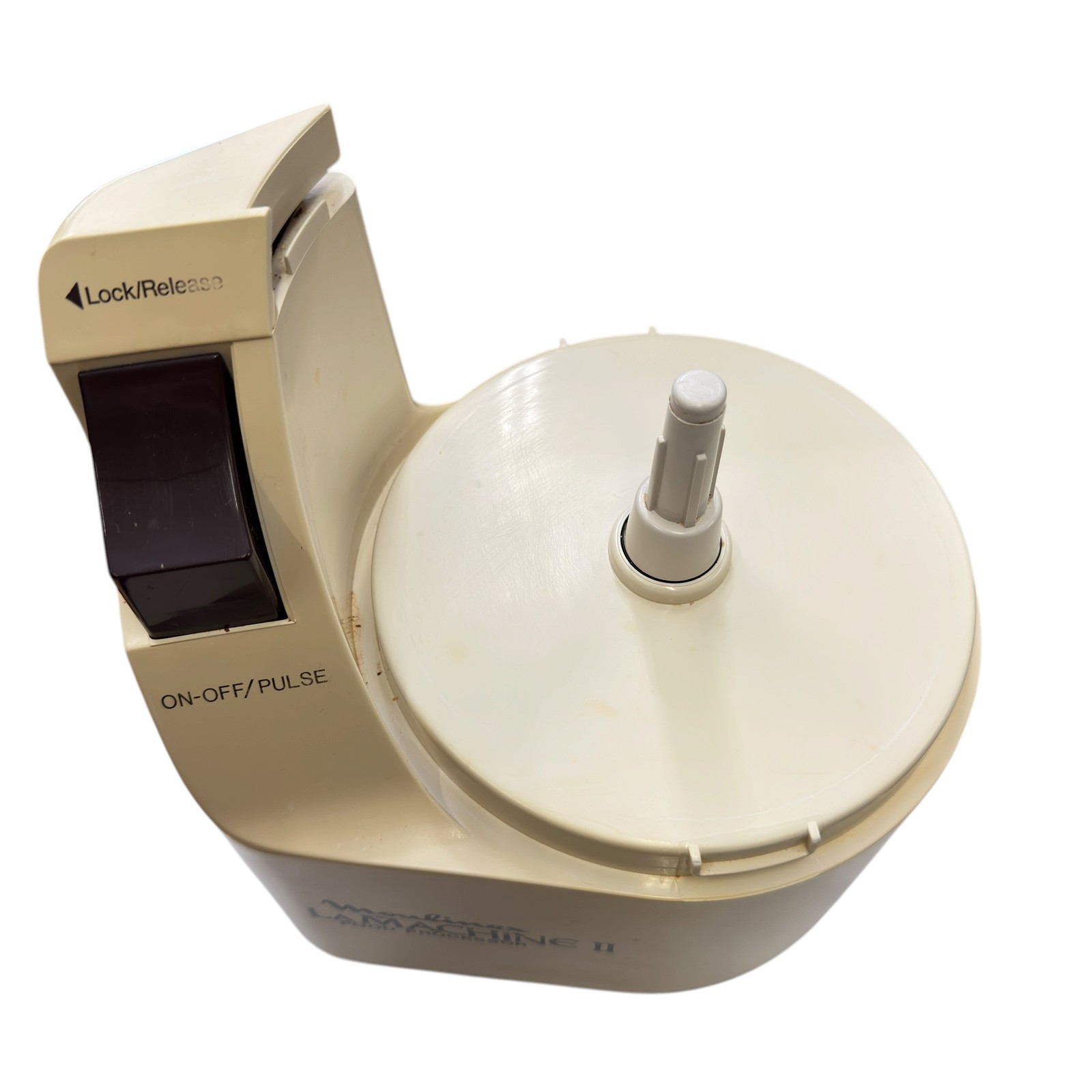 Moulinex LA MACHINE II LM2 Vintage Food Processor Motor Base Only Beige Brown