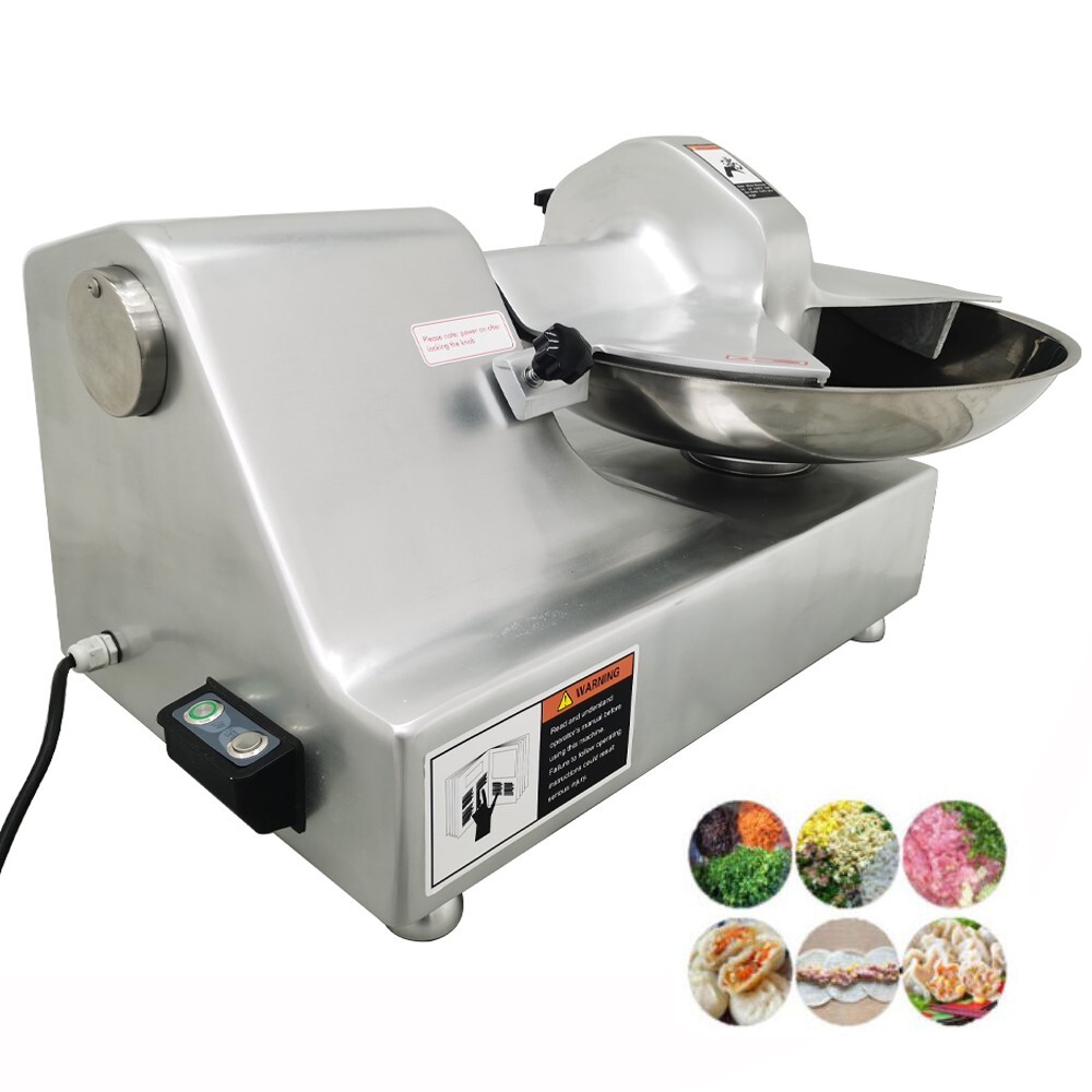 8L Bowl Meat Cutter Machine Commercial Food Vegetables Chopper Processor 110V