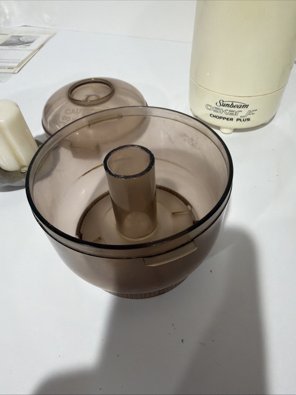 Sunbeam Oskar Jr. Chopper Plus Food Processor Model 14131 Vintage Tested
