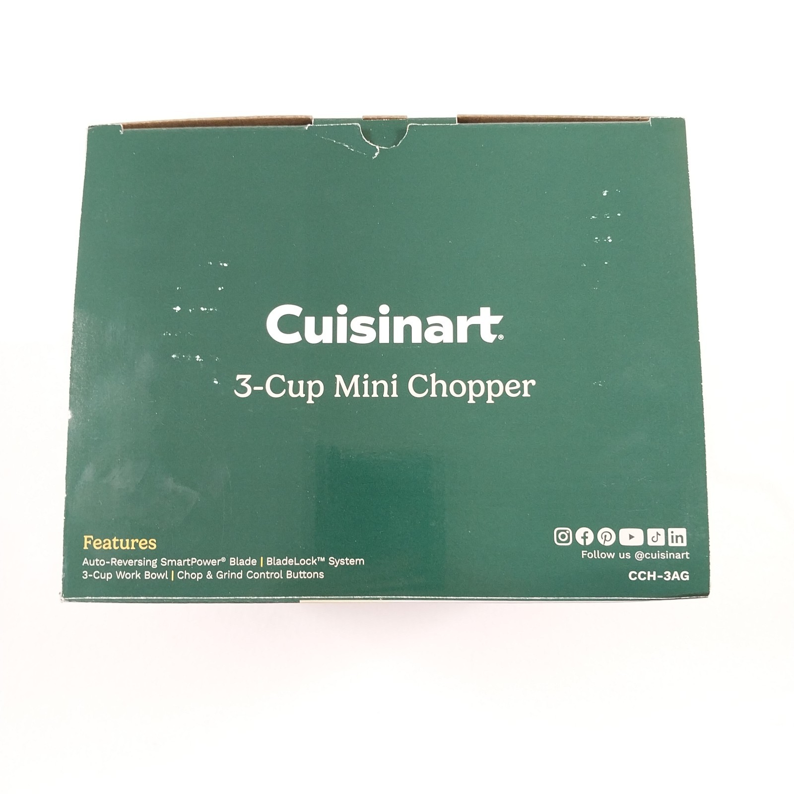 Cuisinart 3-Cup Mini Chopper Food Processor Prep New In Box Gray CCH-3AG