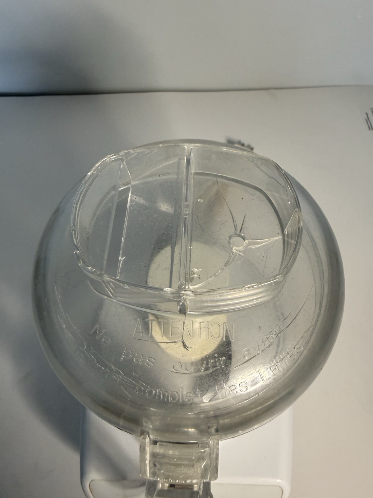 KitchenAid Chef’s Chopper KFC3100WH1 Tested Works Missing Button Cracked Lid