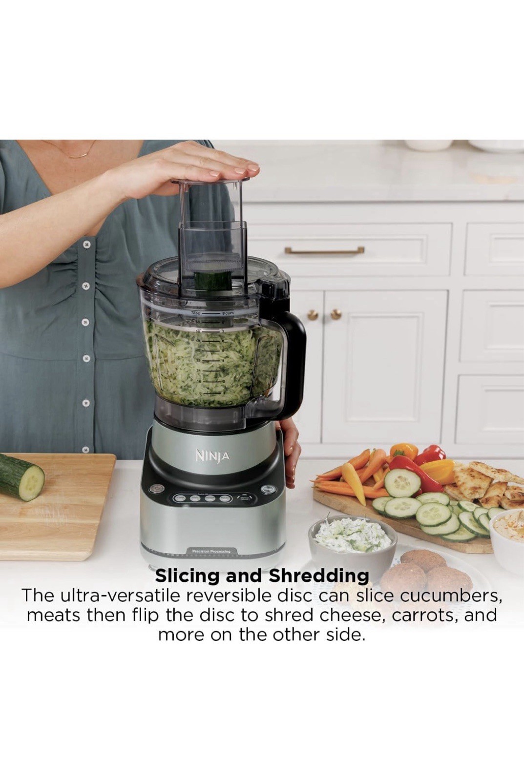 Ninja Food Processor Professional Plus 1000 Peak Watts 4 Function For Chopping S