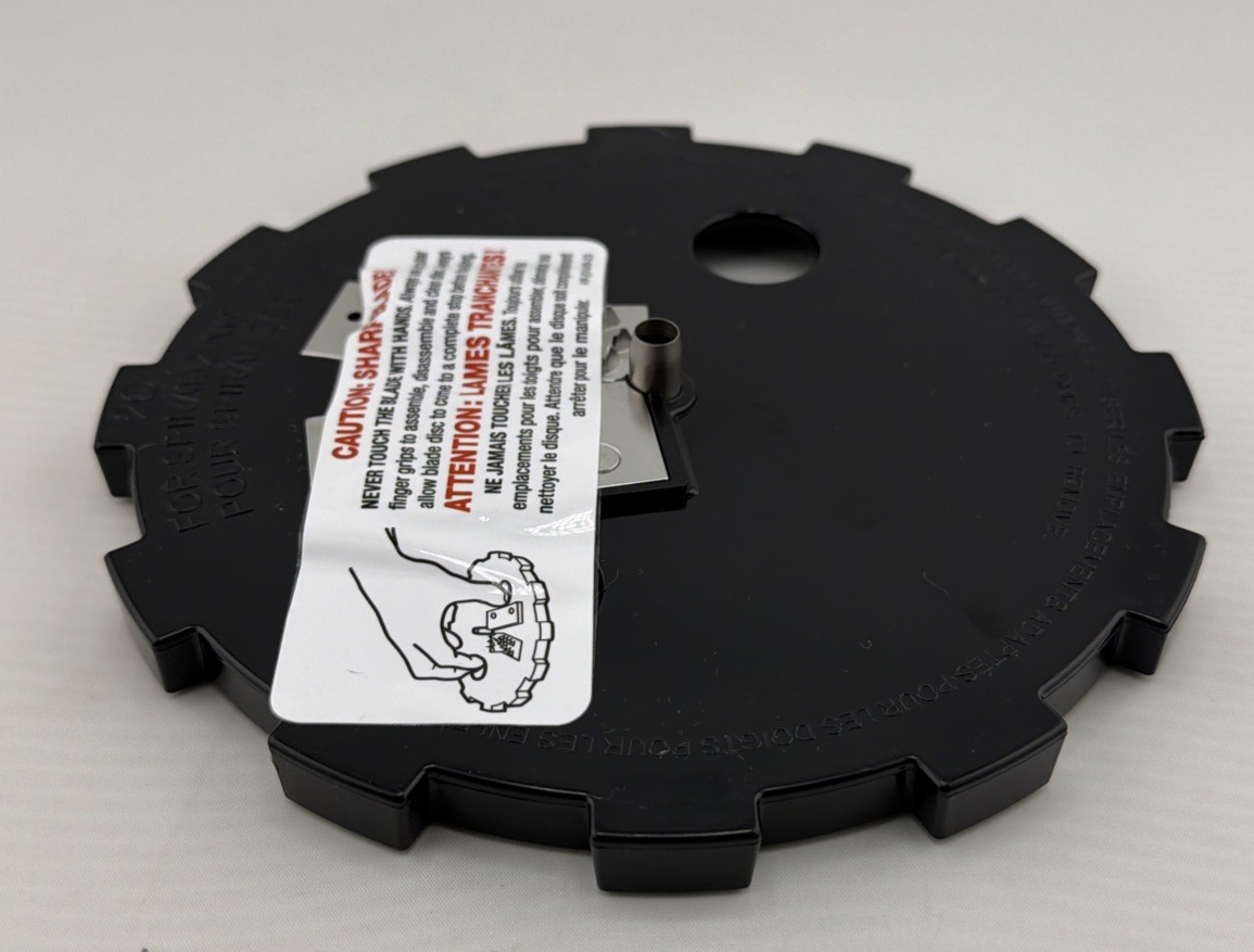 Magic Veggie Bullet VB-101 Replacement 2C Black Spiralizer Blade.