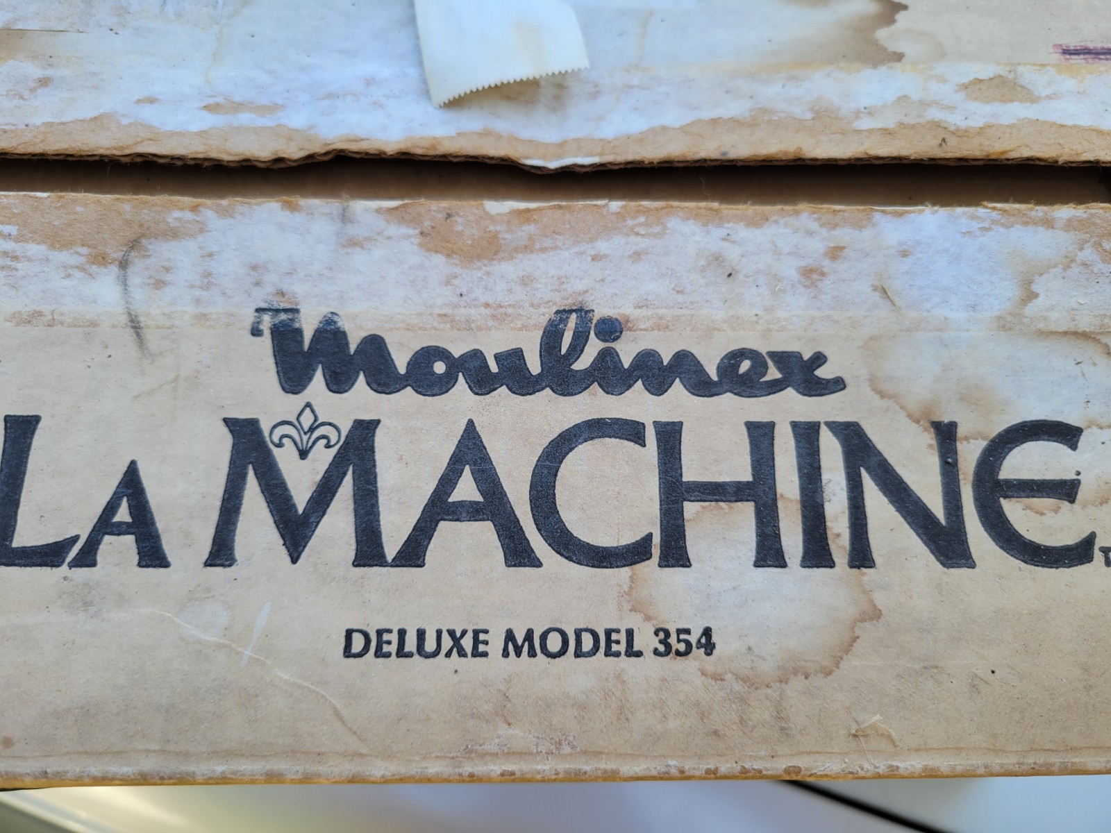 NEW never used Vintage La Machine Moulinex #354 Deluxe Food Processor New In Box