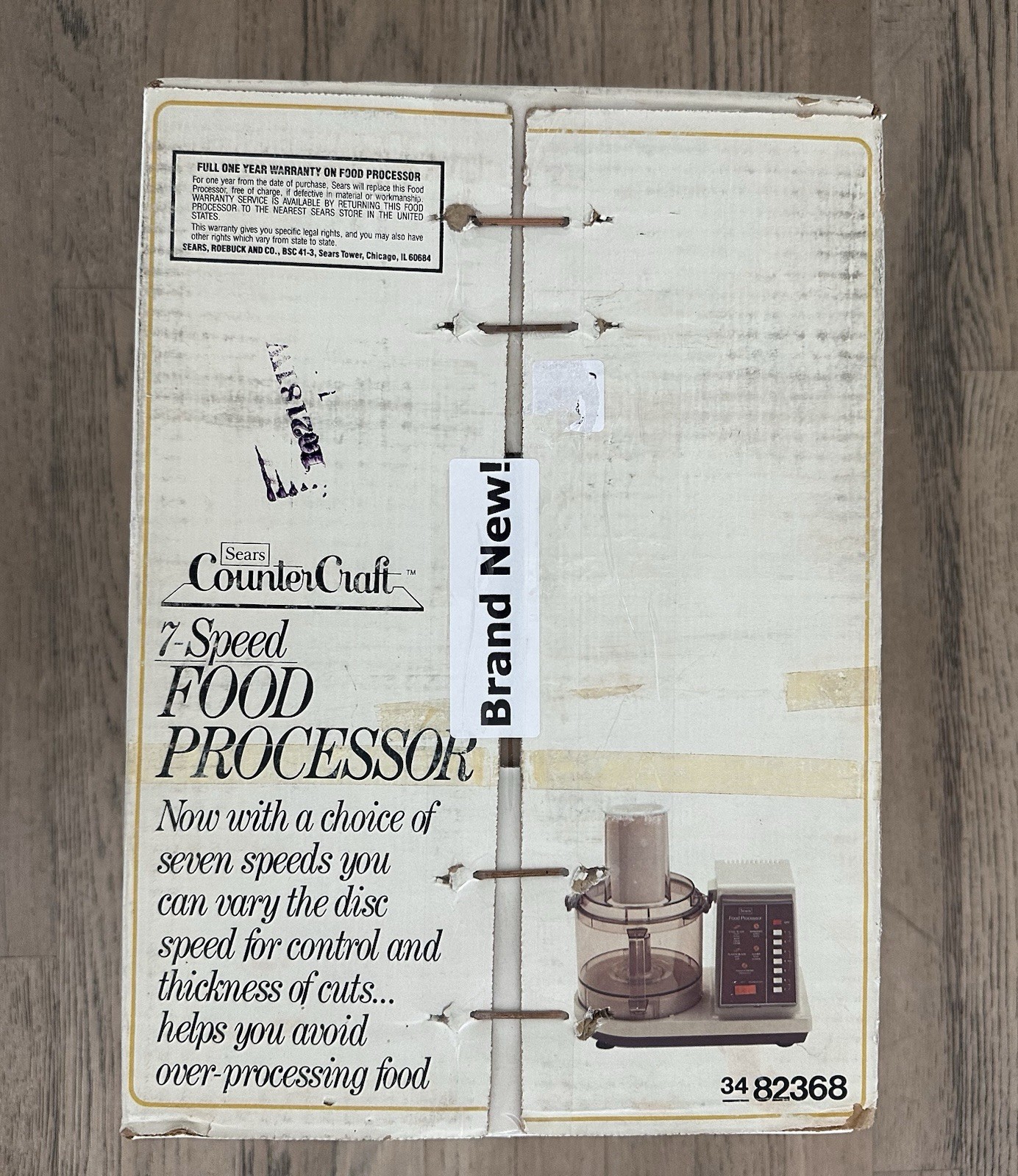 Sears Counter Craft 7‑Speed Food Processor 400.823602 Vintage USA New Sealed