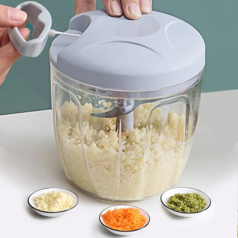 Versatile Kitchen Tool – 500/900ml Manual Mincer & Chopper
