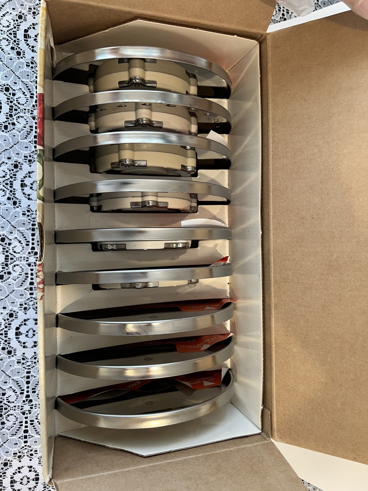 Cuisinart Complete DLC-7, 9 disc set Made in Japan DLC-070 Discs Open Box