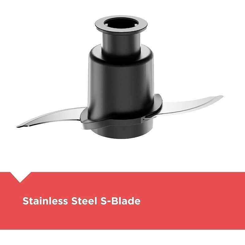 8-Cup Food Processor Stainless Steel S-Blade Easy Assembly Slice Shred New