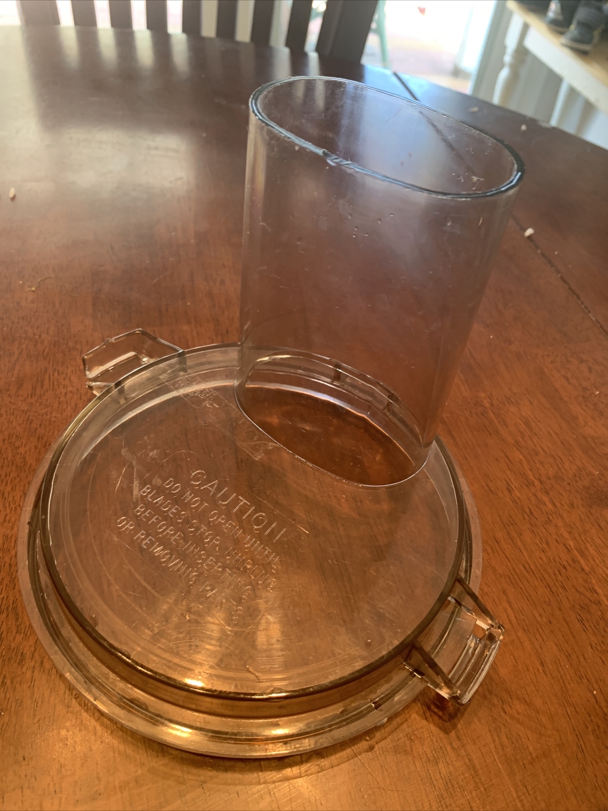 Hamilton Beach Braun Scovill Food Processor Work Bowl Lid Replacement Amber Nice