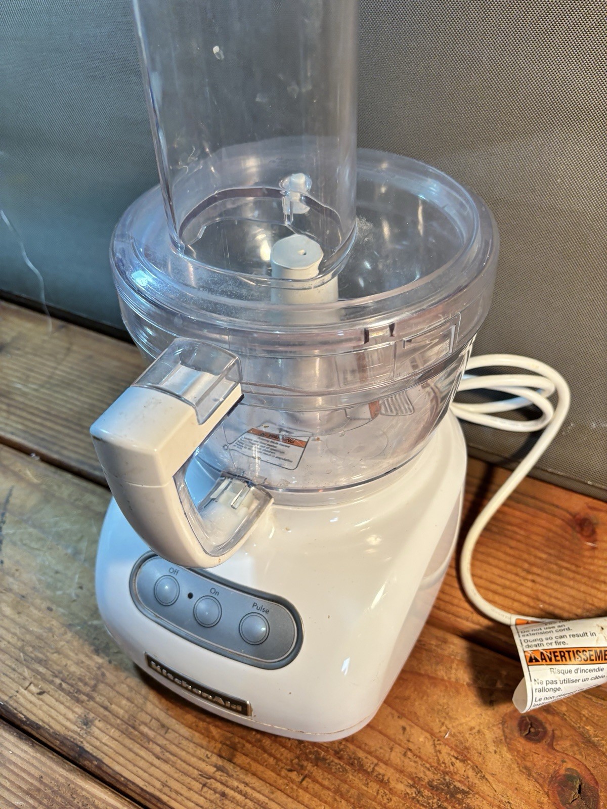 Kitchen Aid 9-Cup Food Processor Model KFP740QWH1
