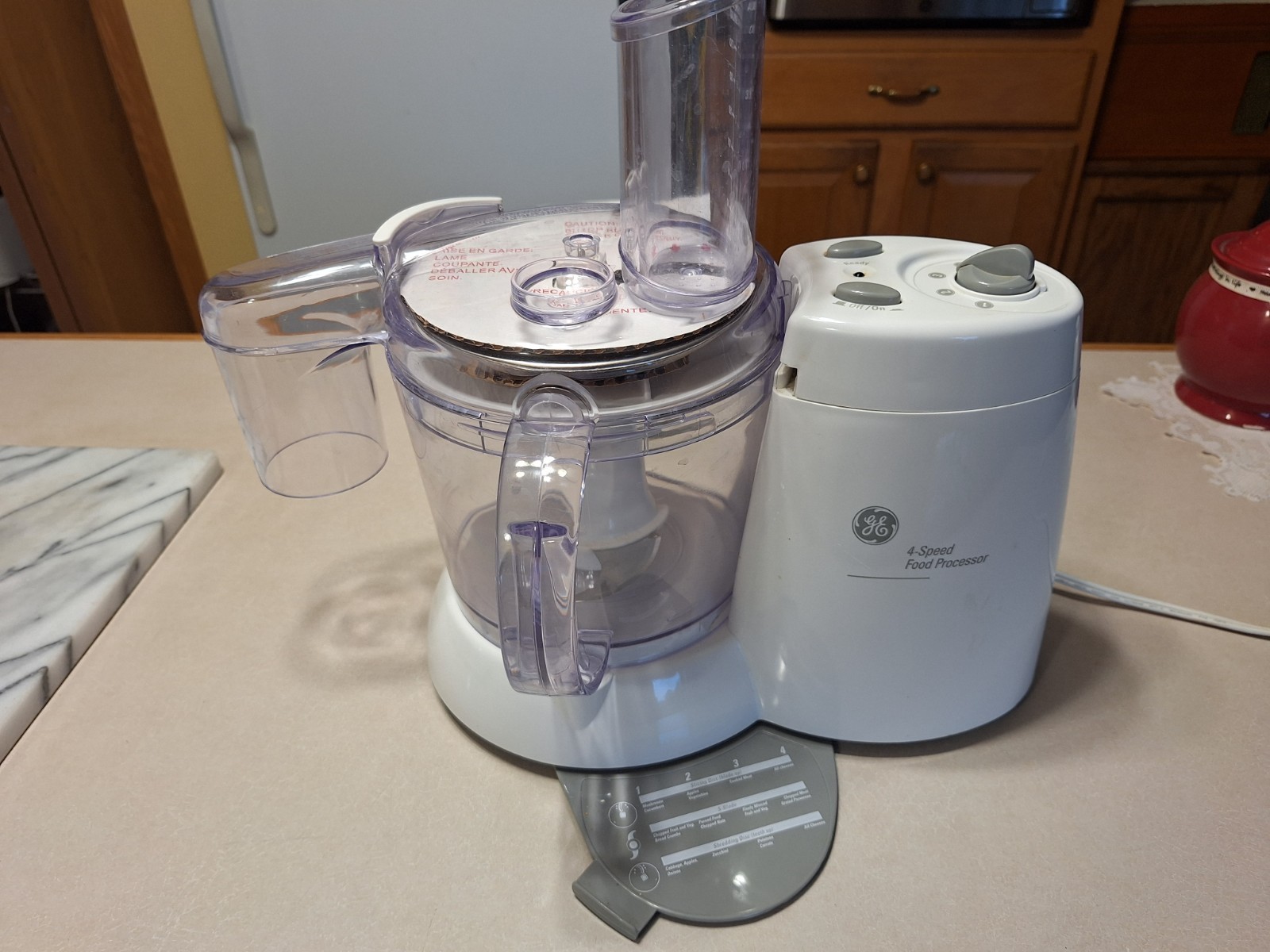 General Electric 4-Speed Food Processor 12 Qt Model 106622F White