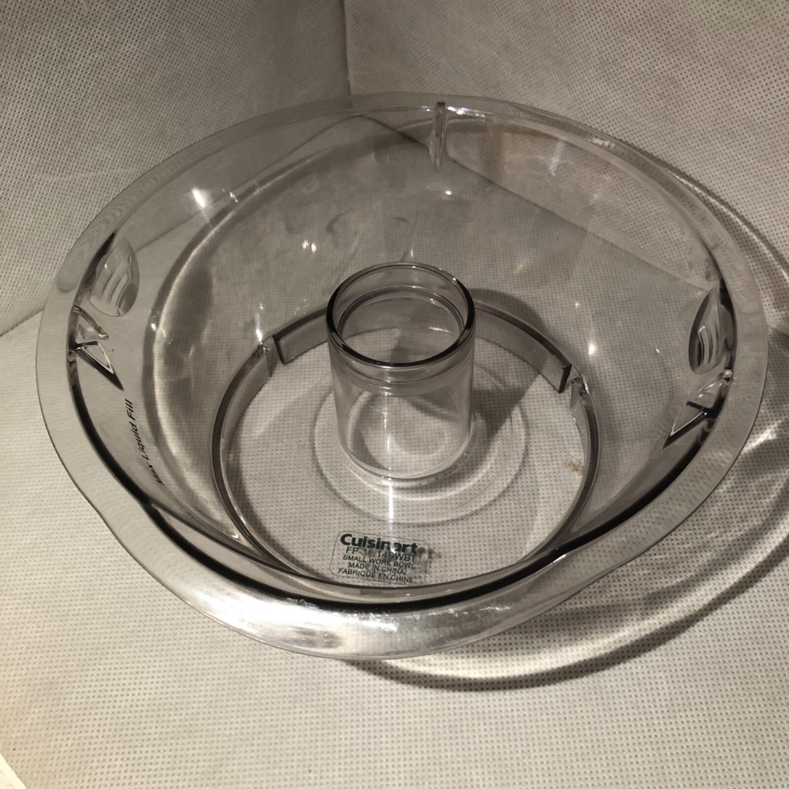 Cuisinart Elite Collection Small Work Bowl ~ Replacement Part FP-16 / 14SWBT