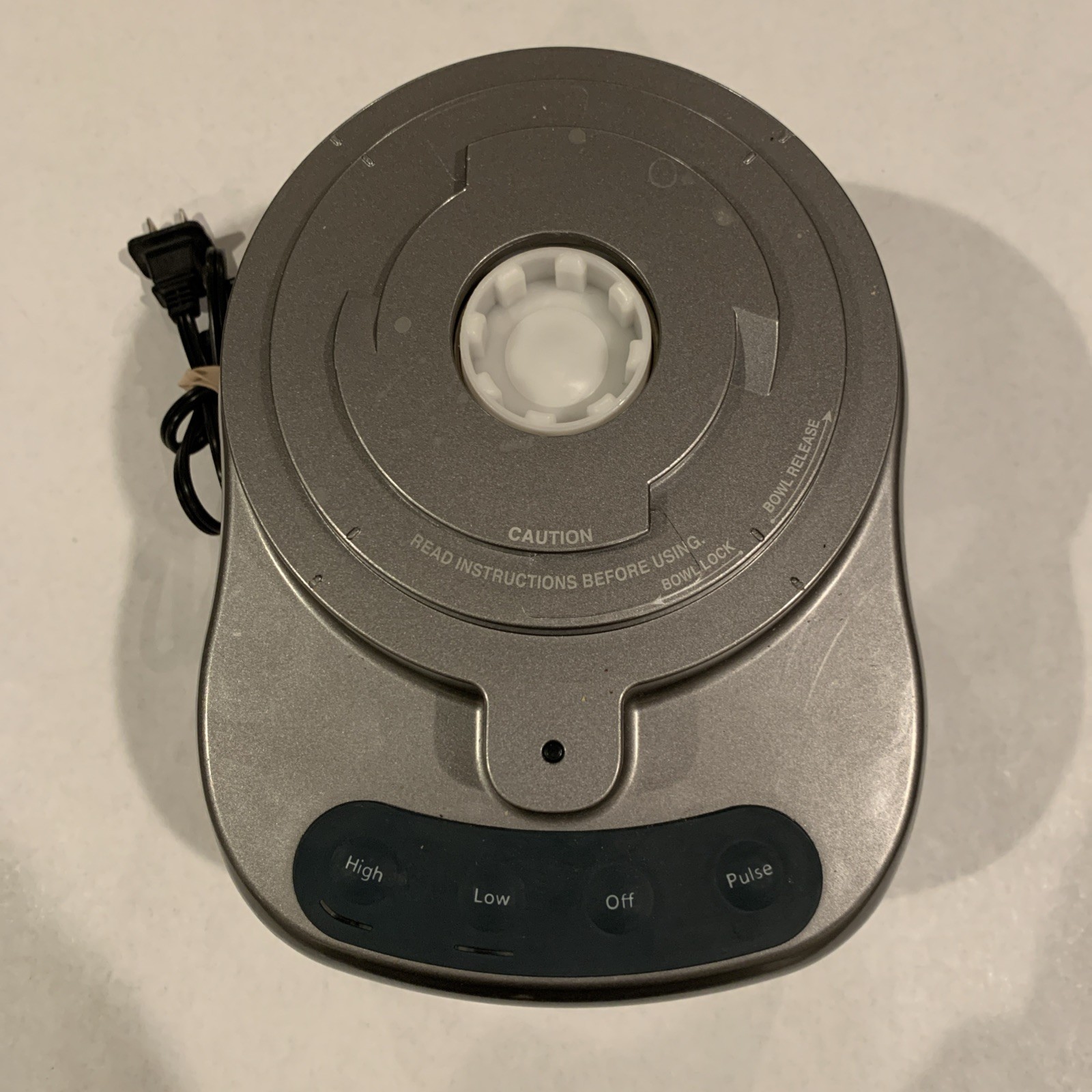 Cuisinart FP-13D Food Processor Housing Base Gun-Metal Gray Motor Body Tested