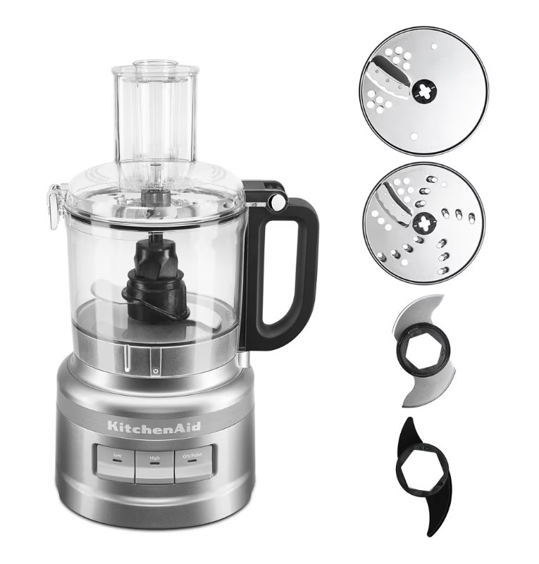 KitchenAid 7 Cup Food Processor Plus 3-Speed Silver Brand New