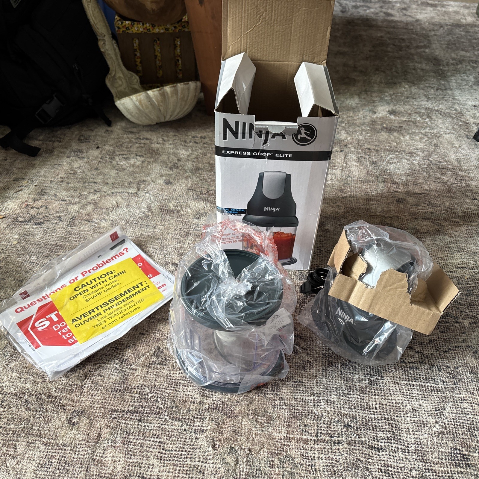 Ninja NJ100GR 16.0 oz. Food Chopper, Food Processor-Black NIB-Factory Box/wrap!!
