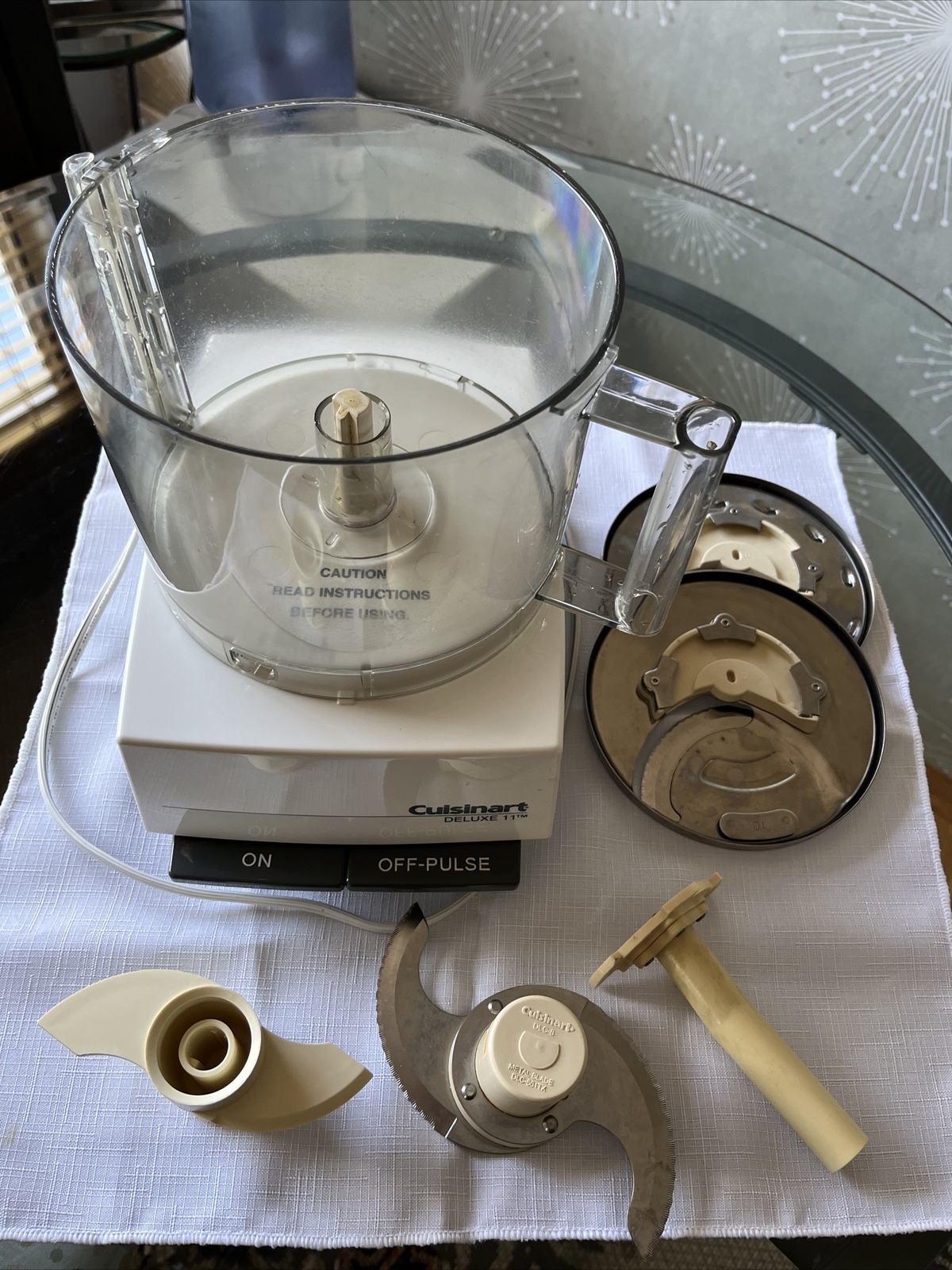 Cuisinart DELUXE 11 Cup Electric Food Processor – 5 Blades Included