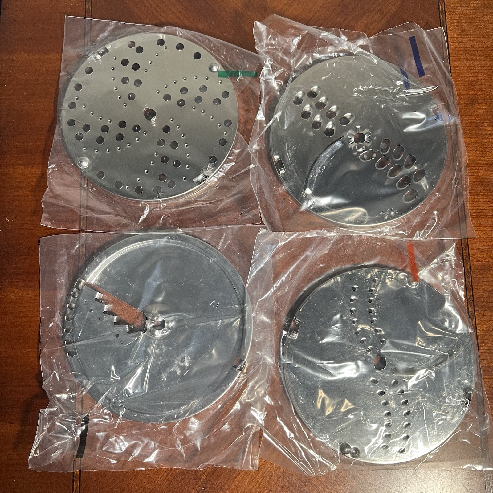 Braun Multipractic LOT OF 4 Food Processor Disc Blades 4243 4258 4259 4261