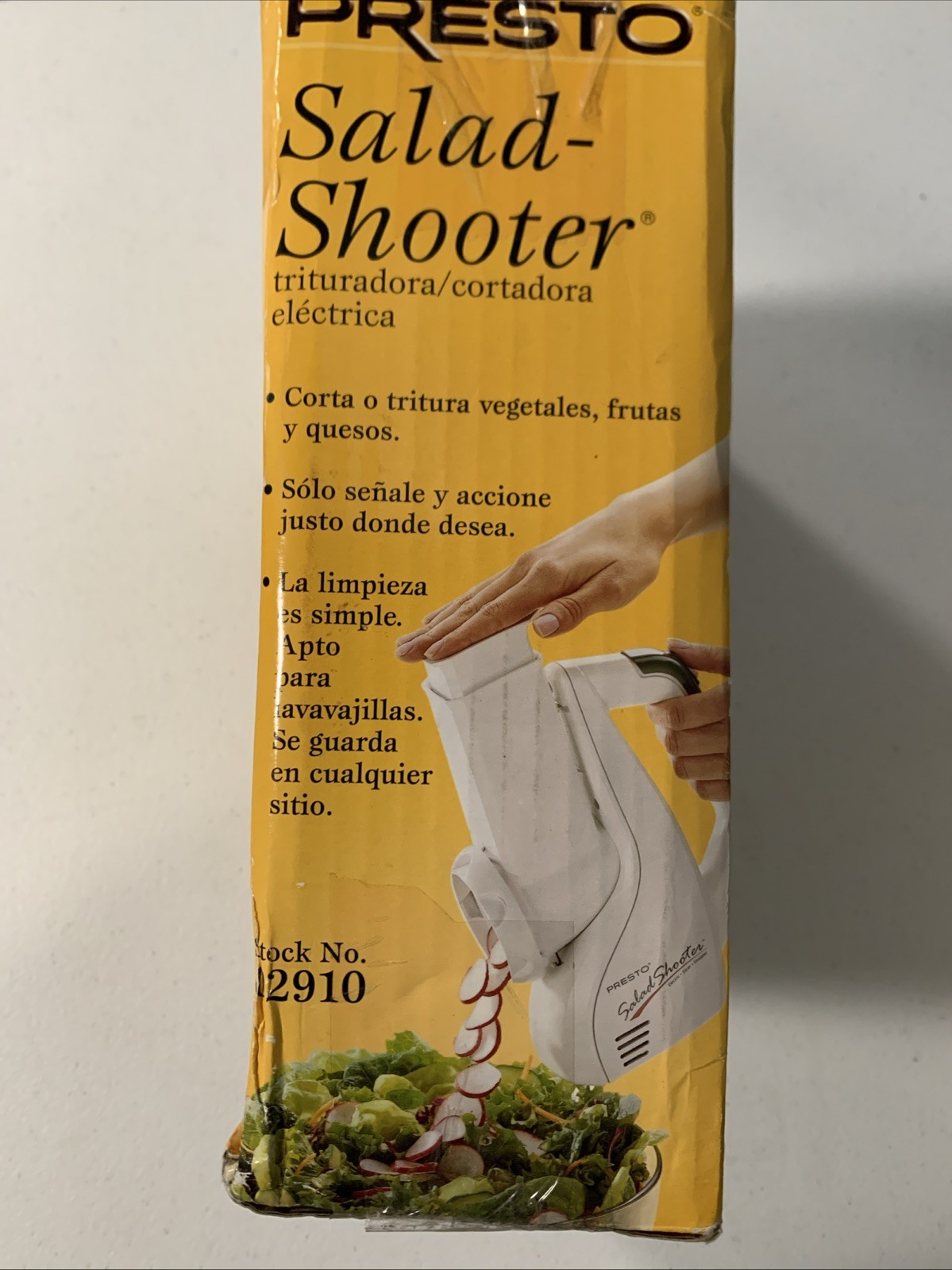 Vintage Presto Electric Salad Shooter Slicer Shredder Model 02910 Open Box