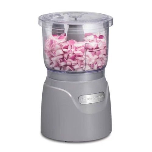 Hamilton Beach 3-Cup Stack & Press Food Chopper – Gray – 72740
