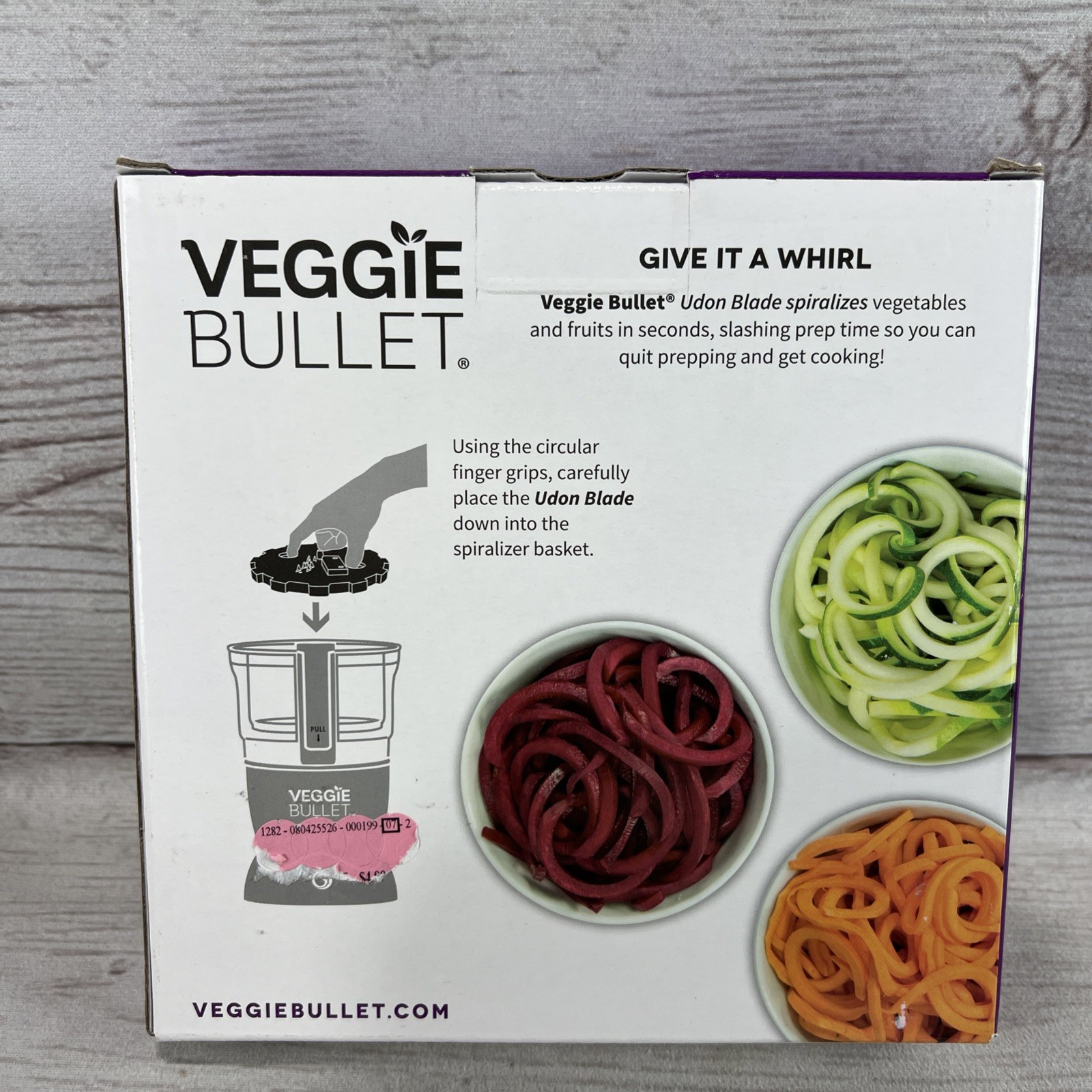 New Veggie Bullet UDON BLADE Noodle Spiralizer Stainless Steel 5mm VB-BX074-23