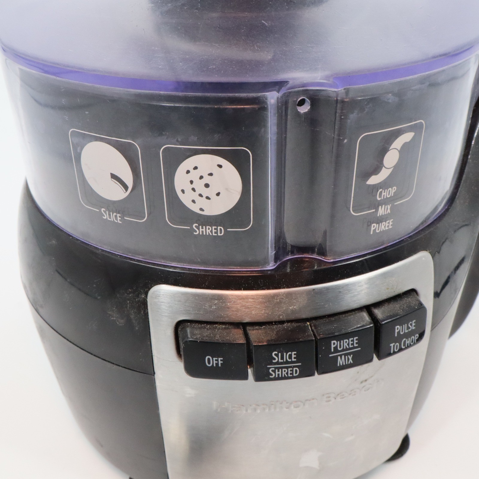 Hamilton Beach 70720 Food Processor Black Slice Shred Puree Pulse Chop 10 Cup