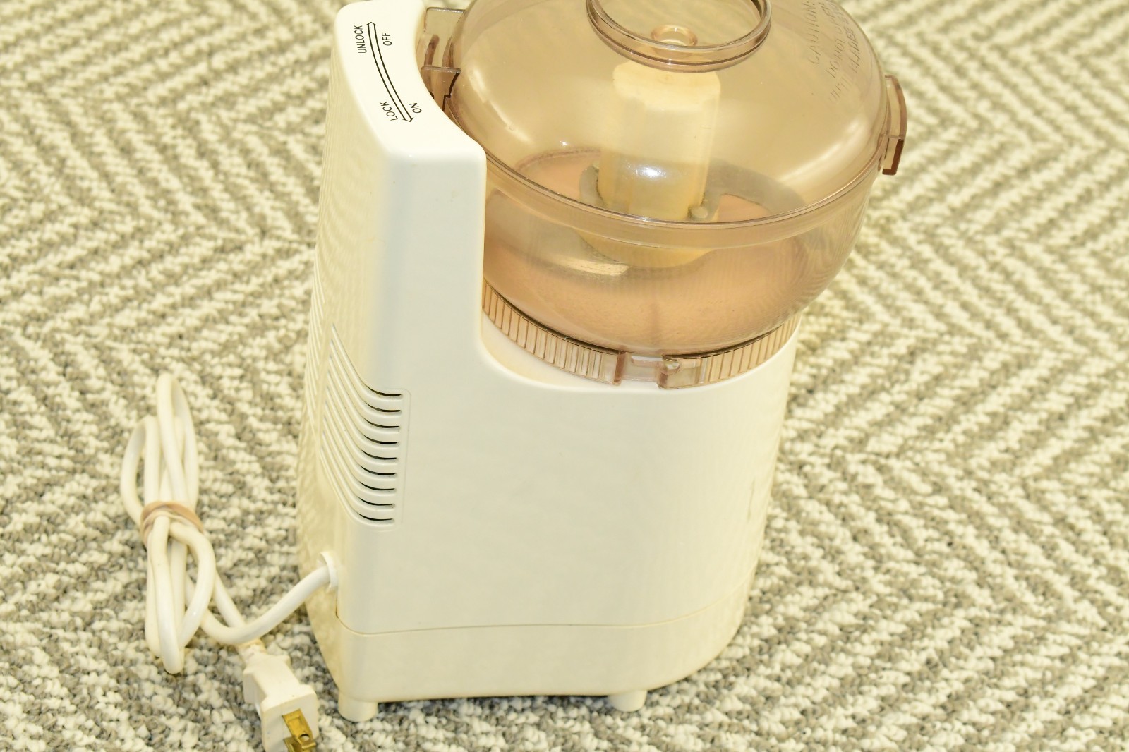 Vintage Sunbeam Oskar 14081 Food Processor Made In France Mini Chopper, Complete