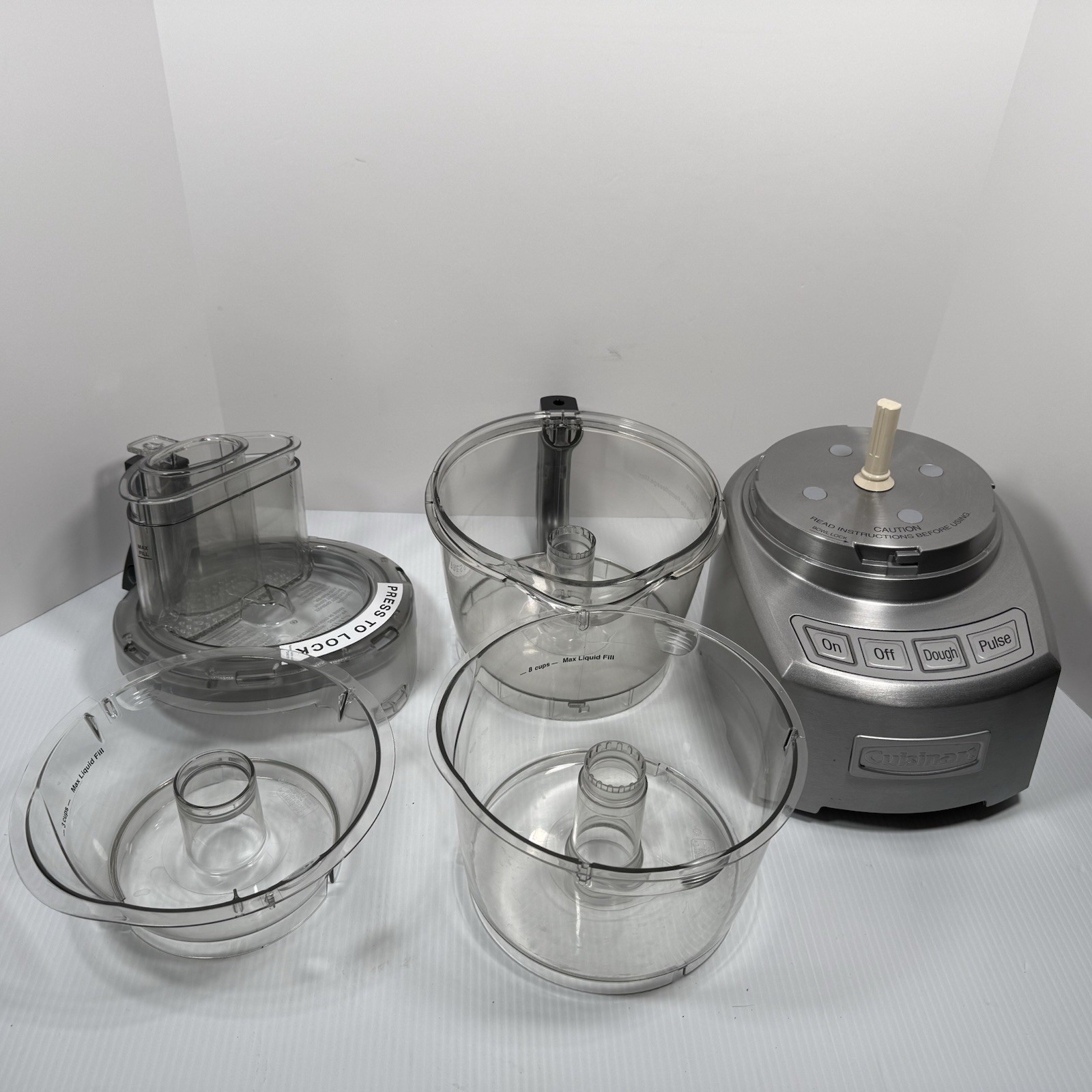 Cuisinart 14 Cup Food Processor FP-14DC Stainless w/ ALL Attachments Works