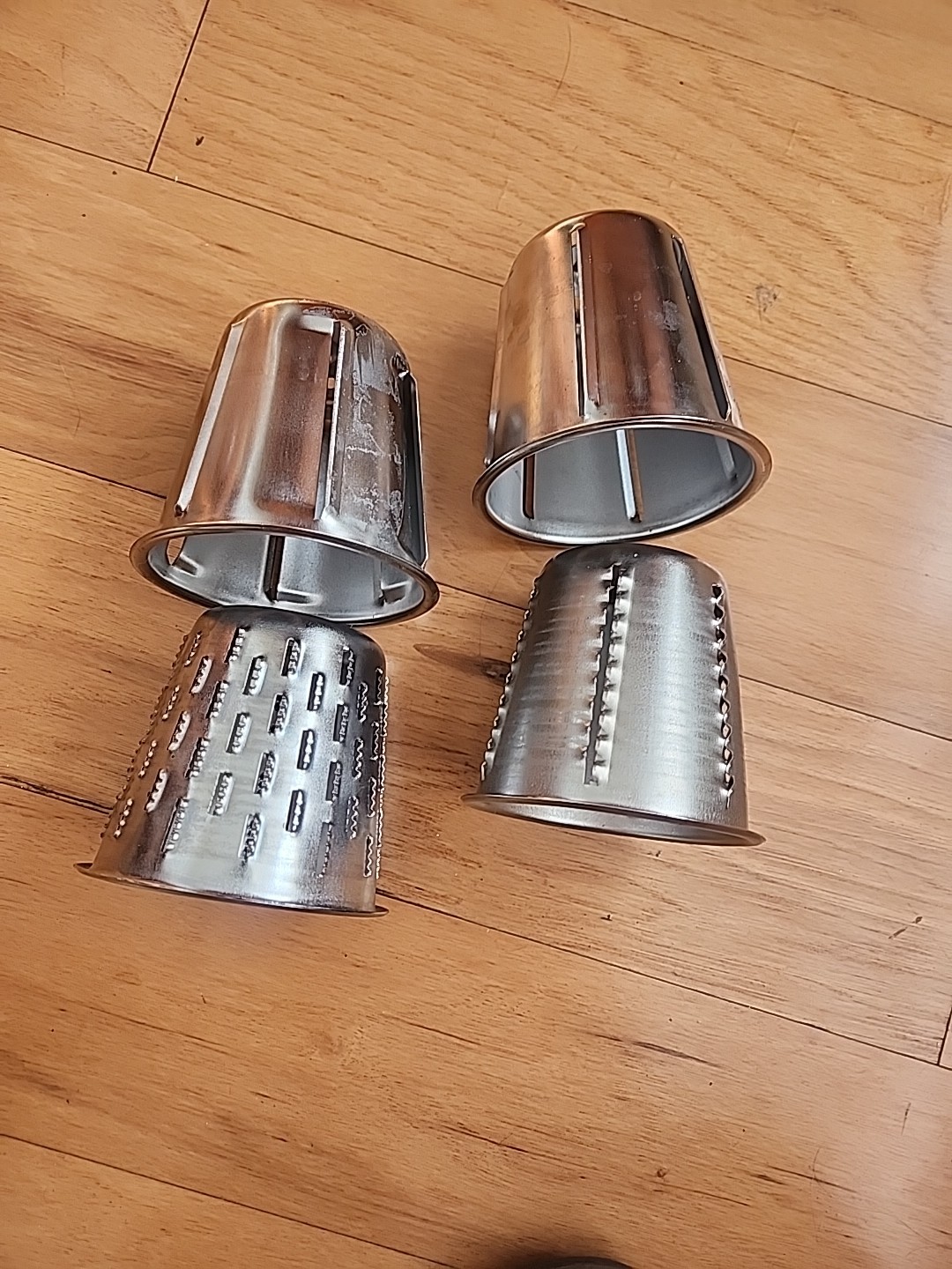 Lot Of 4 Grater/Slicer Cones ONLY Food Grater Shredder