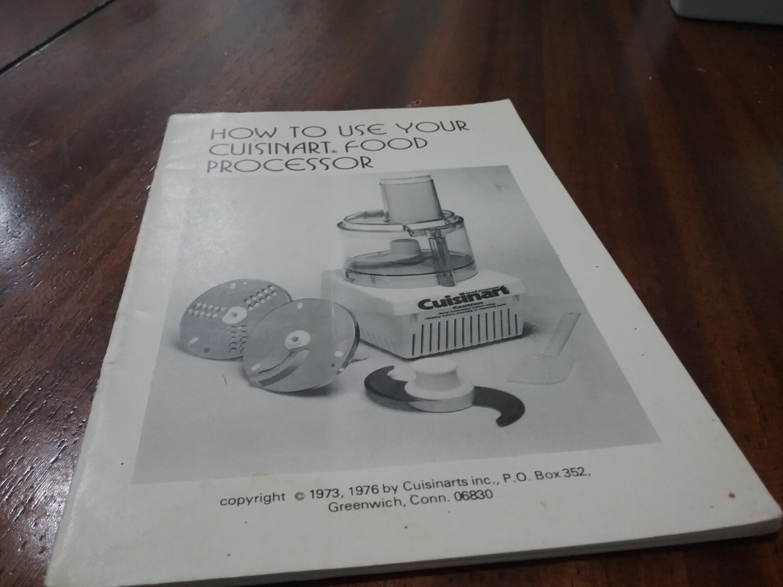 CUISINART FOOD PROCESSOR MANUAL INSTRUCTIONS MODEL CFP-9 ( 1973 )