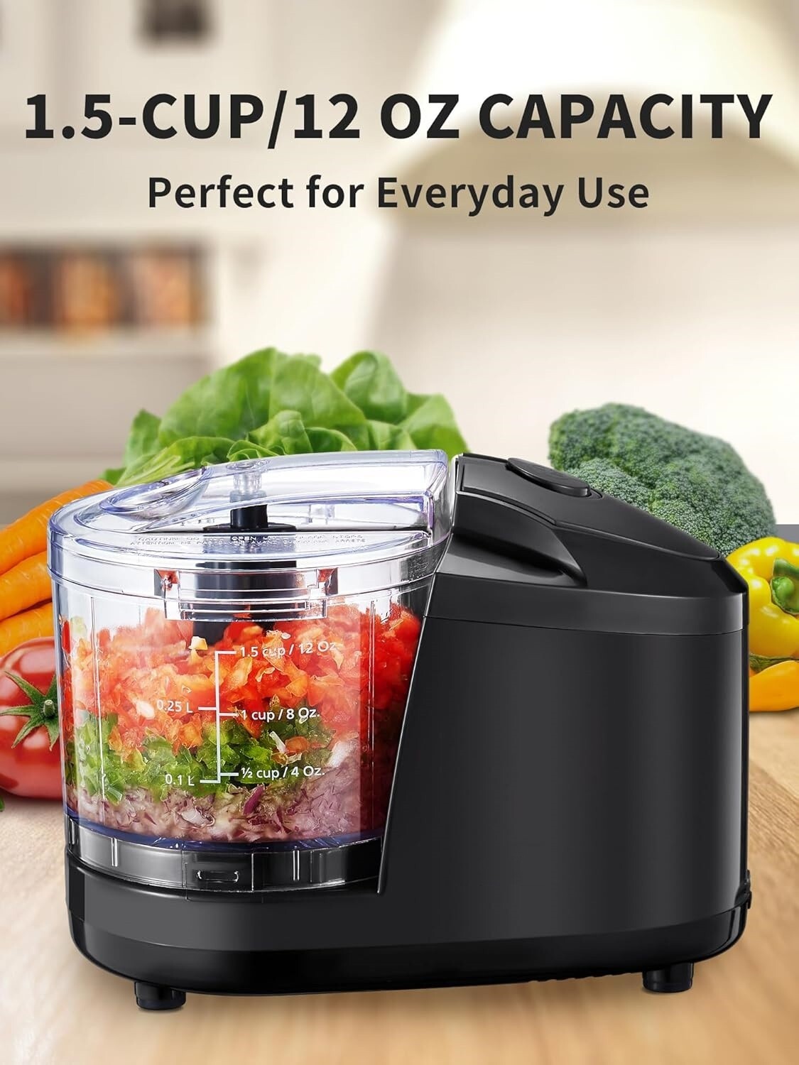Procesador De Alimentos Con Raspador Robot De Cocina Profesional Instantáneo NEW