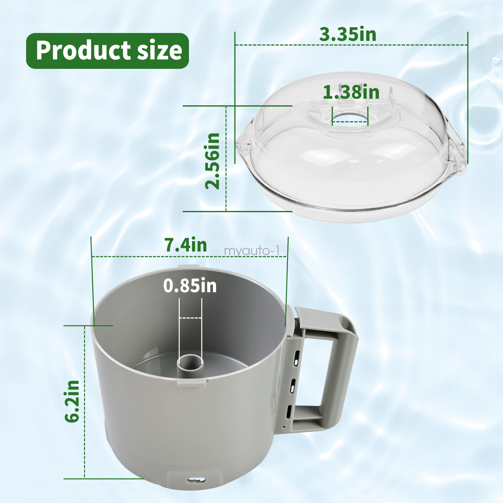 106458S Cutter Bowl Lid and 112204S Cutter Bowl Fits robot coupe R2 3L Gb