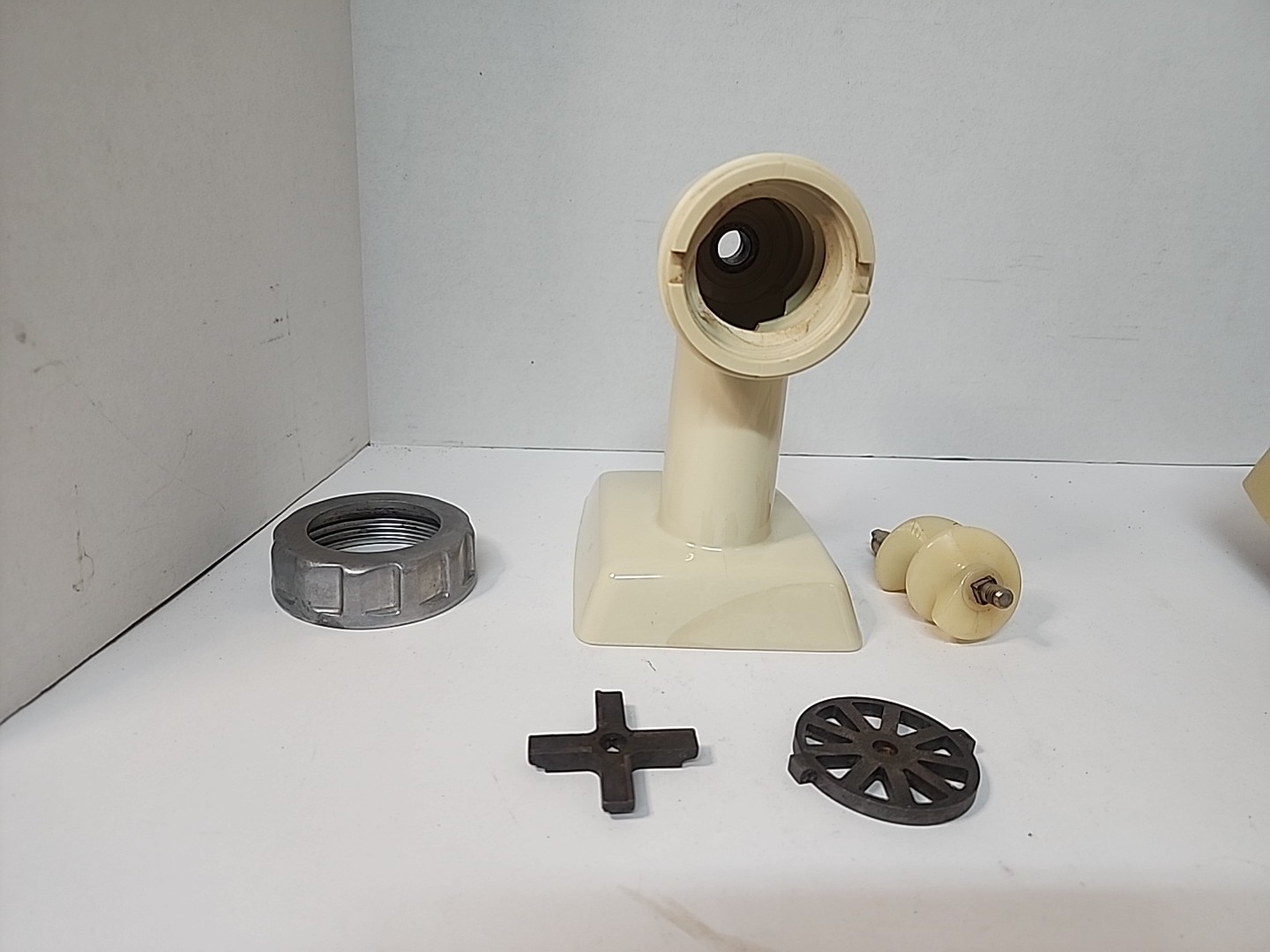 Vintage Oster Regency Kitchen Center Meat Grinder Attachment Parts Tested