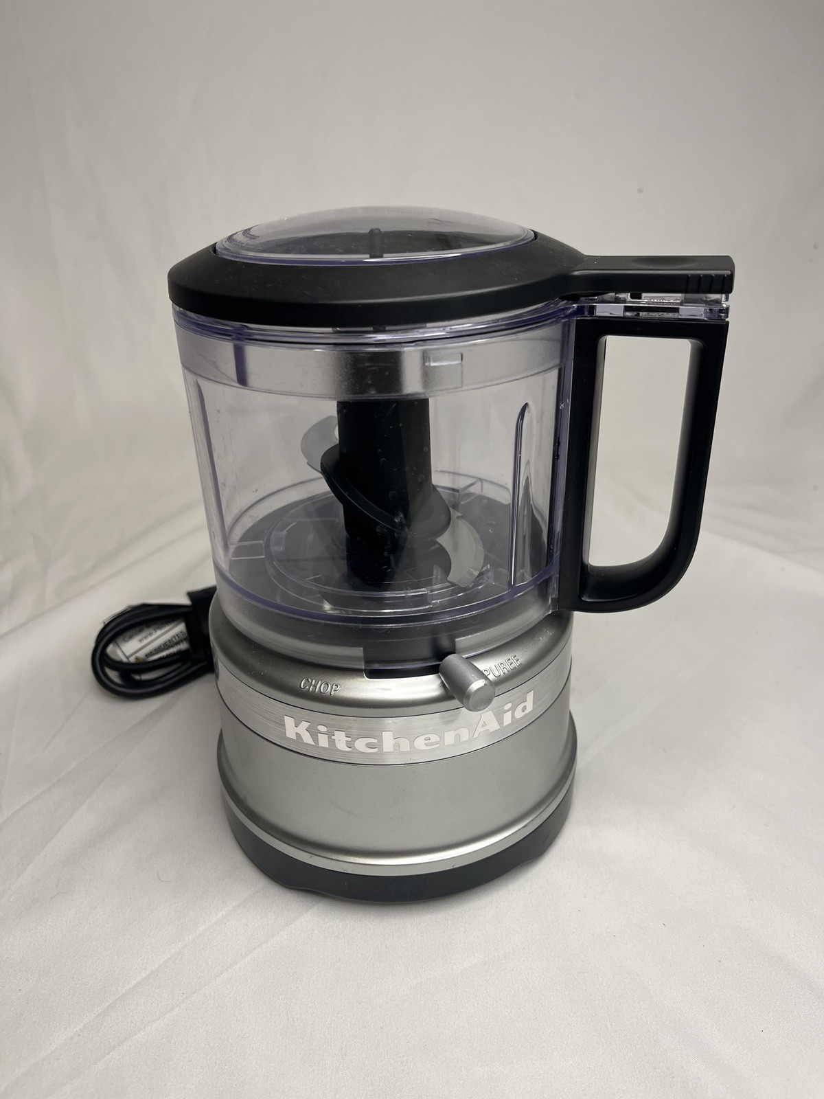 KitchenAid Food Chopper Puree 3.5 Cup Silver and Black Model