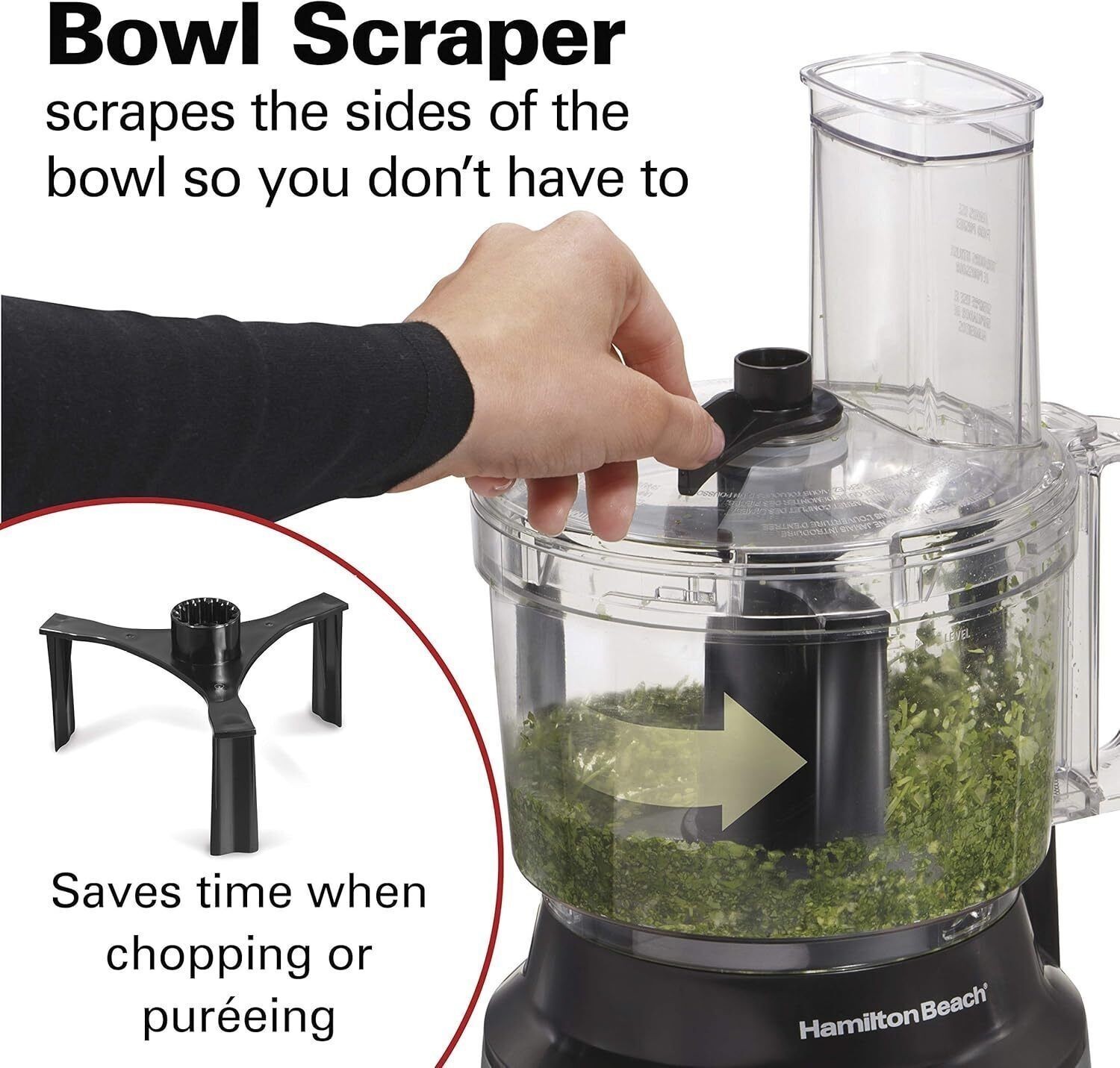 16″H 110 Volts Food Processor & Vegetable Chopper for Slicing Shredding Mincing