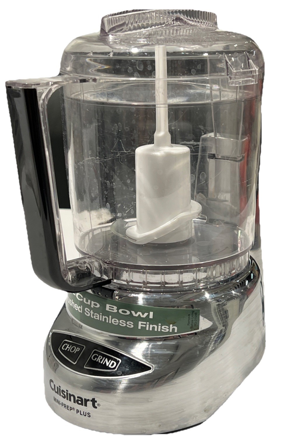 Cuisinart DLC-4CHB 1.70ft Mini-Prep Plus 4-Cup Food Processor Chrome Tested EUC