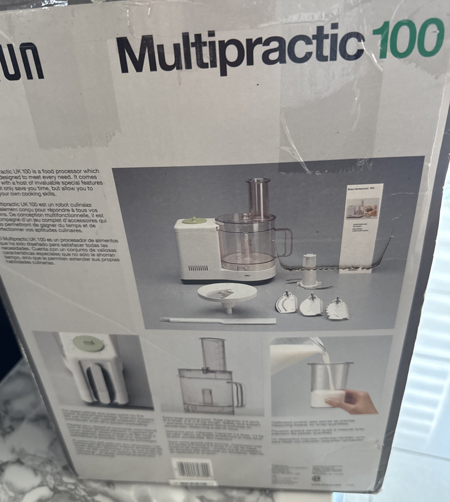 Braun UK100 Multipractic Food Processor Type 4259 Made in Germany NIOB