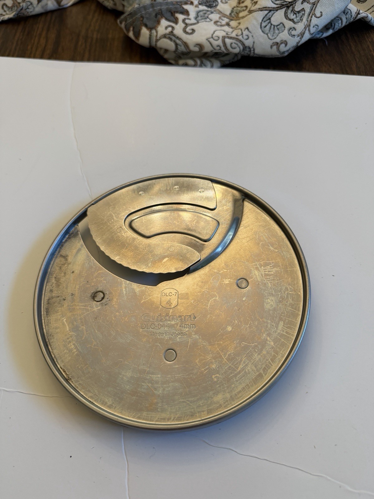 Set of 4 Genuine Cuisinart DLC-7 Food Processor Discs — Shred/Slice Blades