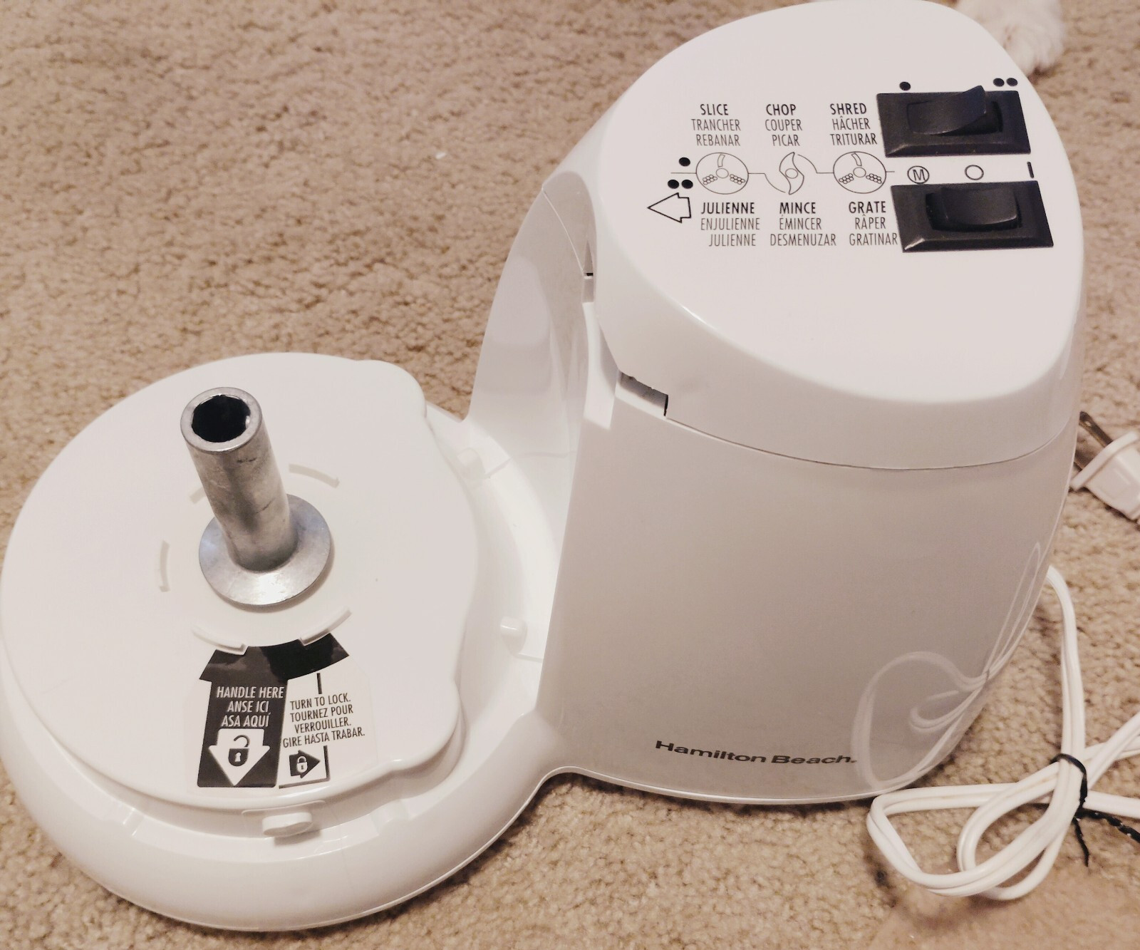 OEM Hamilton Beach 70700 Food Processor Replacement Part MOTOR BASE Tested