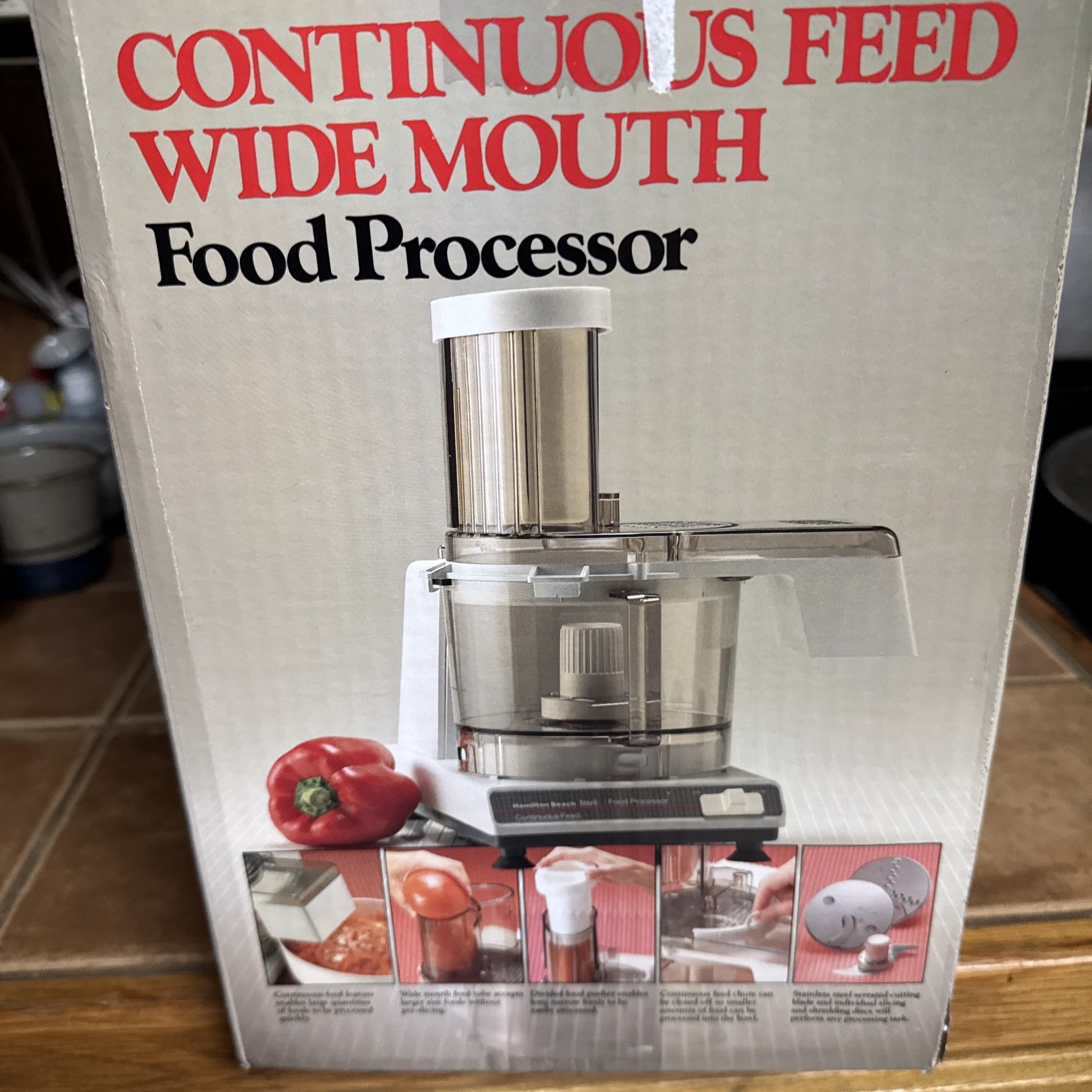 NIB Hamilton Beach Scovill Continuous Feed Wide Mouth Food Processor Model 718